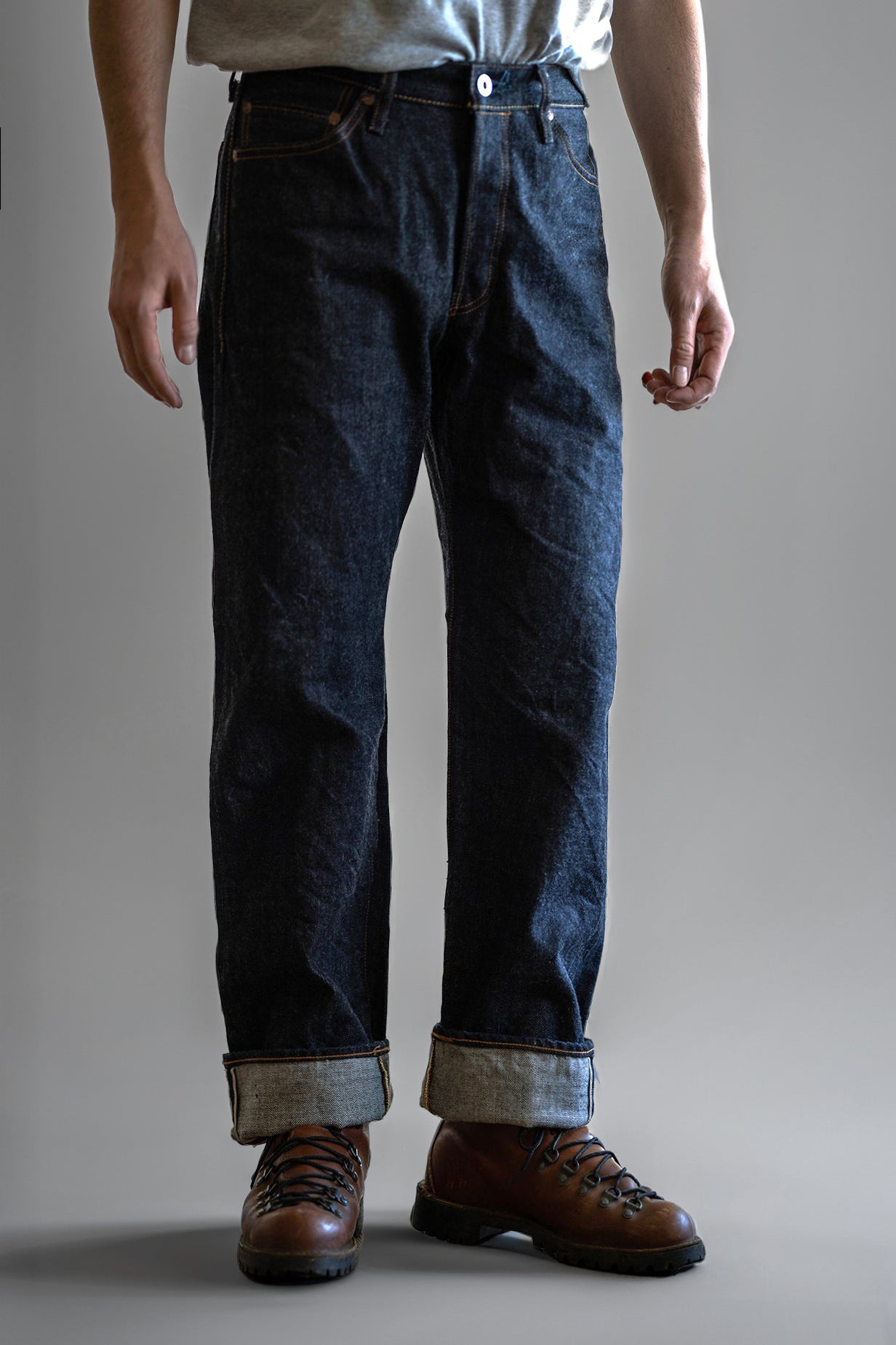 M1803 (001) 17oz Heavy Gauge Jeans Straight BIG JOHN since