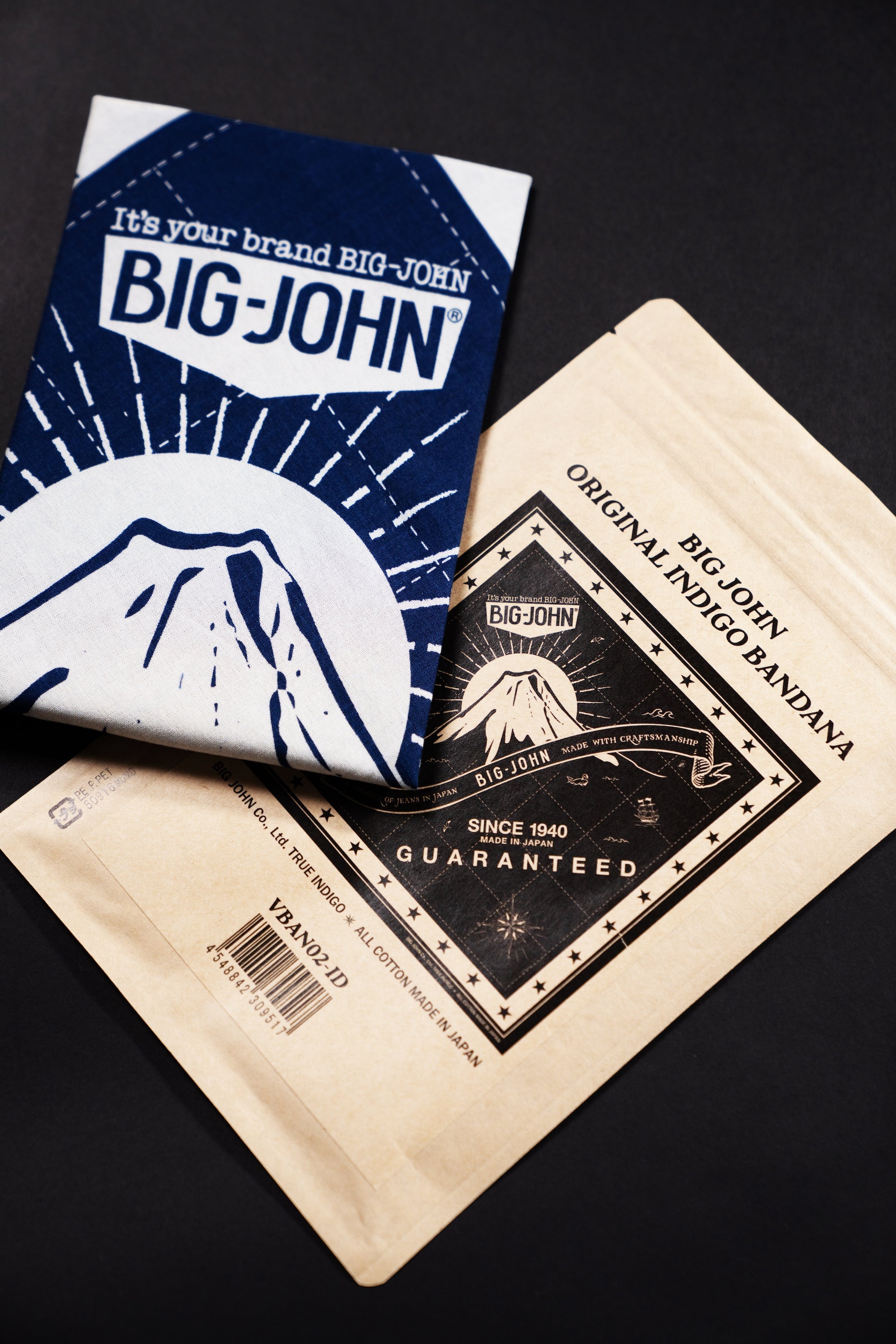 VBAN02 (ID)BIGJOHN INDIGO BANDANA
