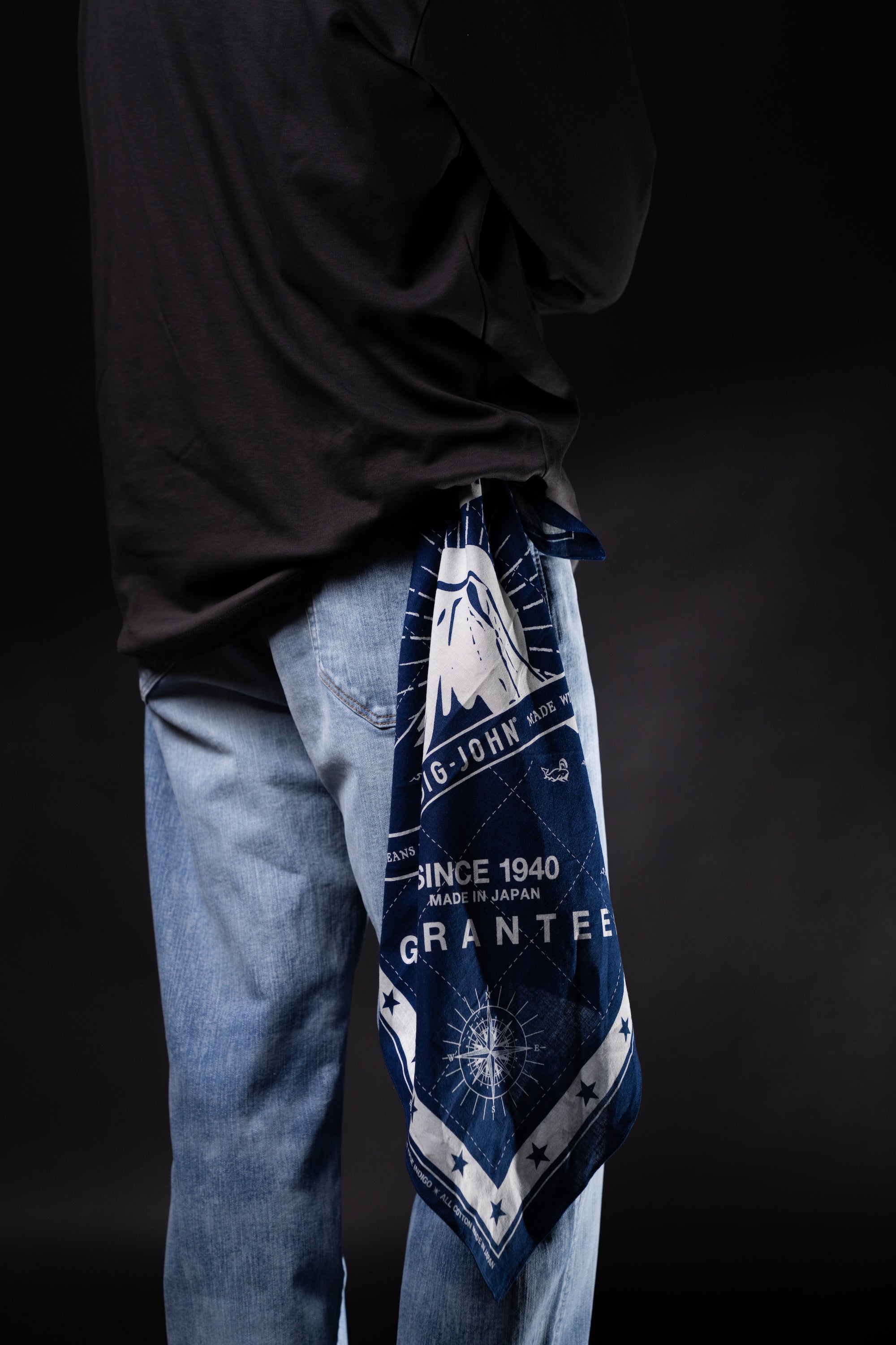 VBAN02 (ID)BIGJOHN INDIGO BANDANA