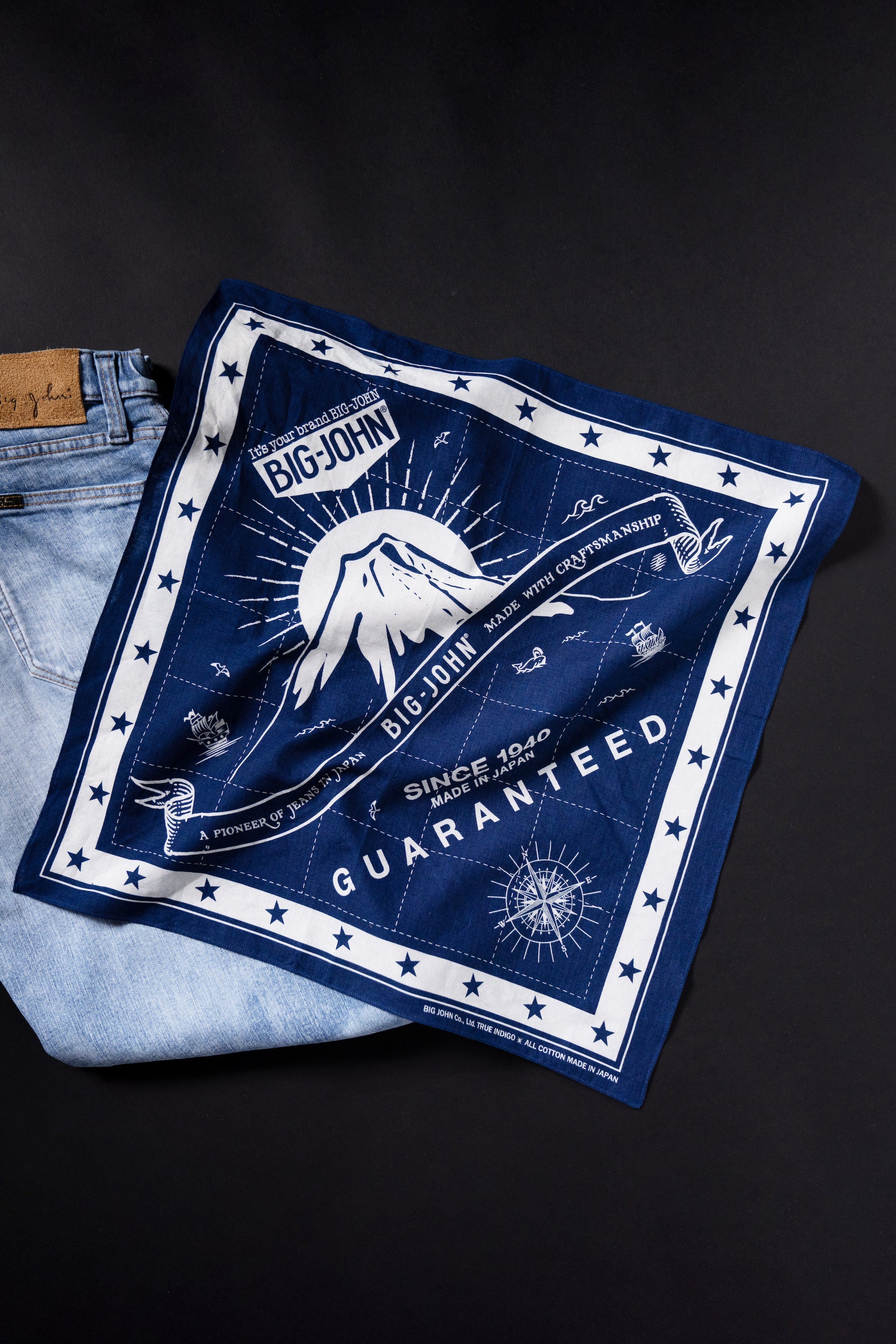 VBAN02 (ID)BIGJOHN INDIGO BANDANA