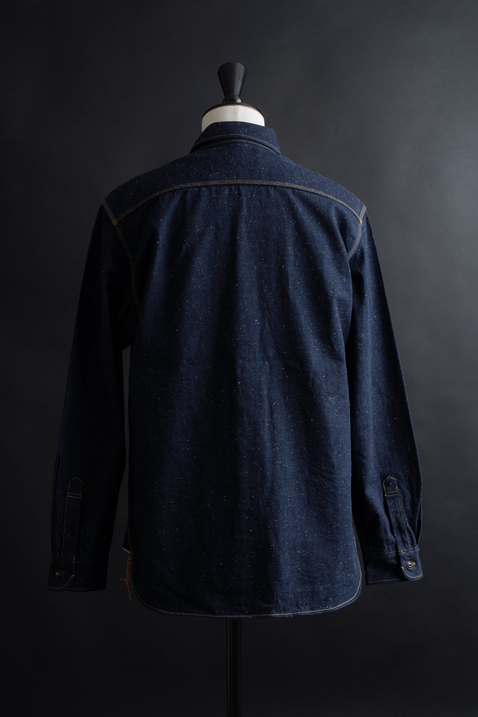MS005E (001) 10oz SELVADGE DENIM WORK SHIRTS