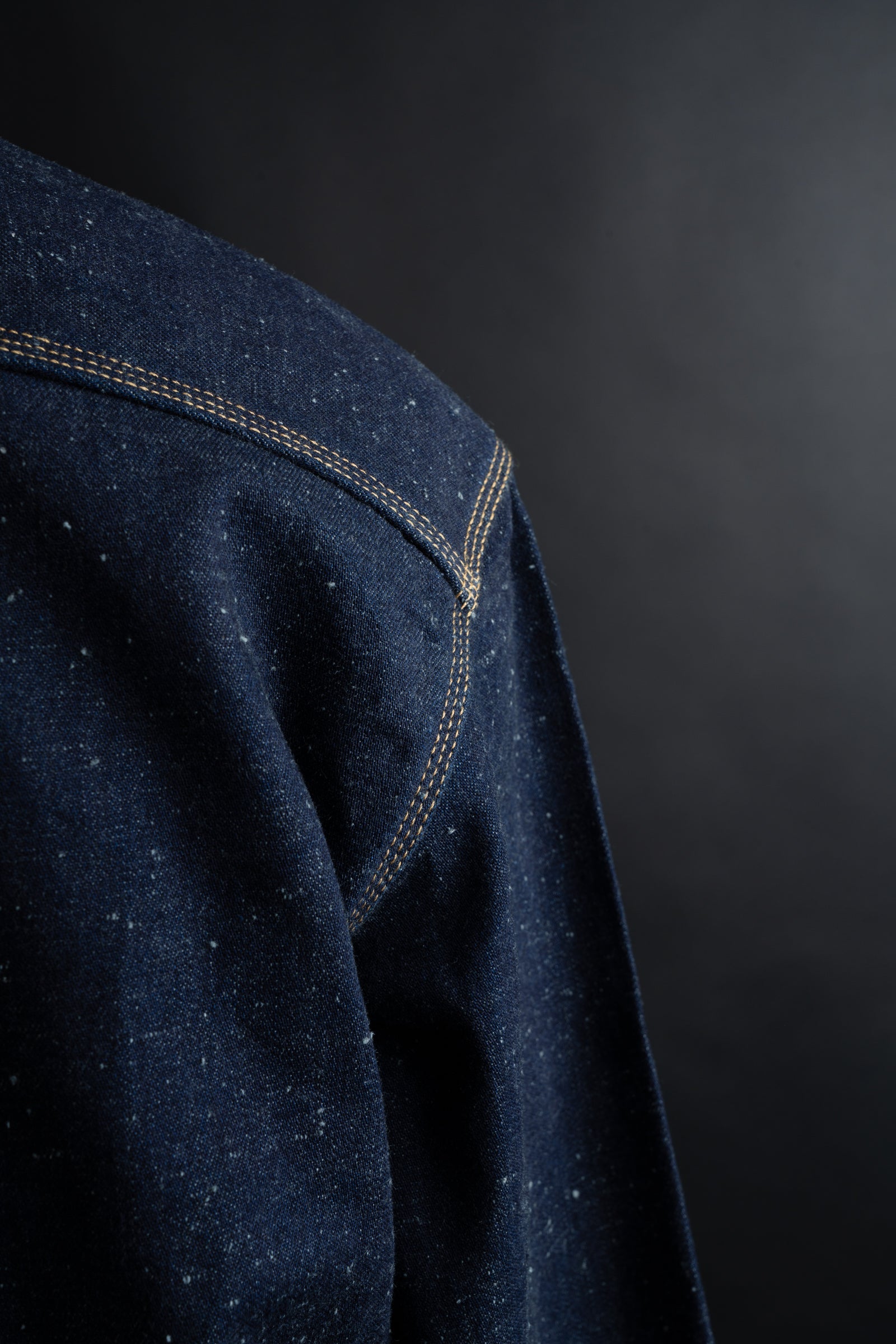 MS005E (001) 10oz SELVADGE DENIM WORK SHIRTS