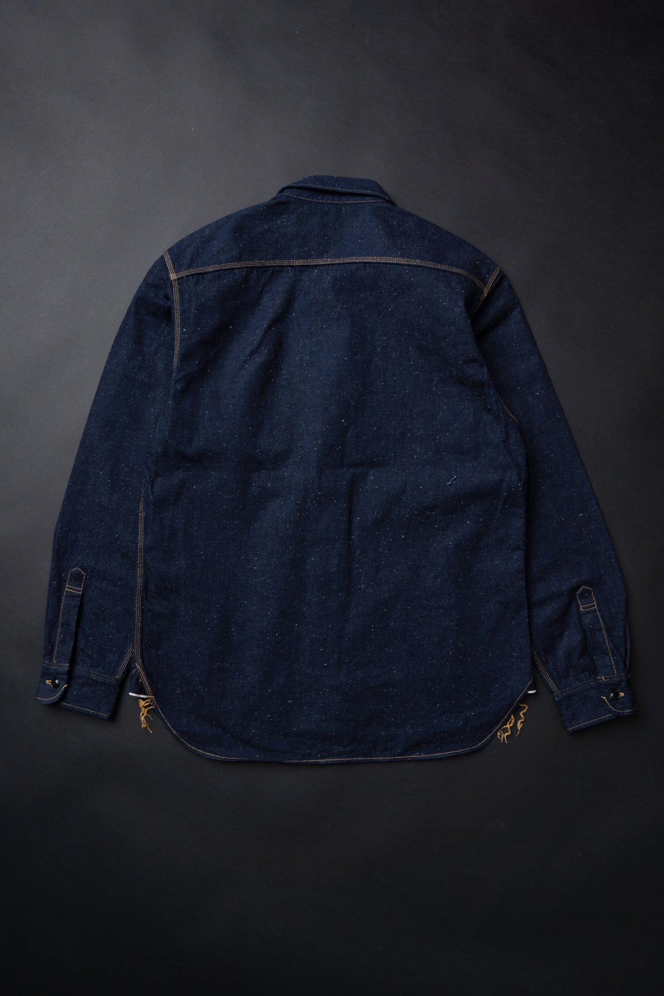 MS005E (001) 10oz SELVADGE DENIM WORK SHIRTS