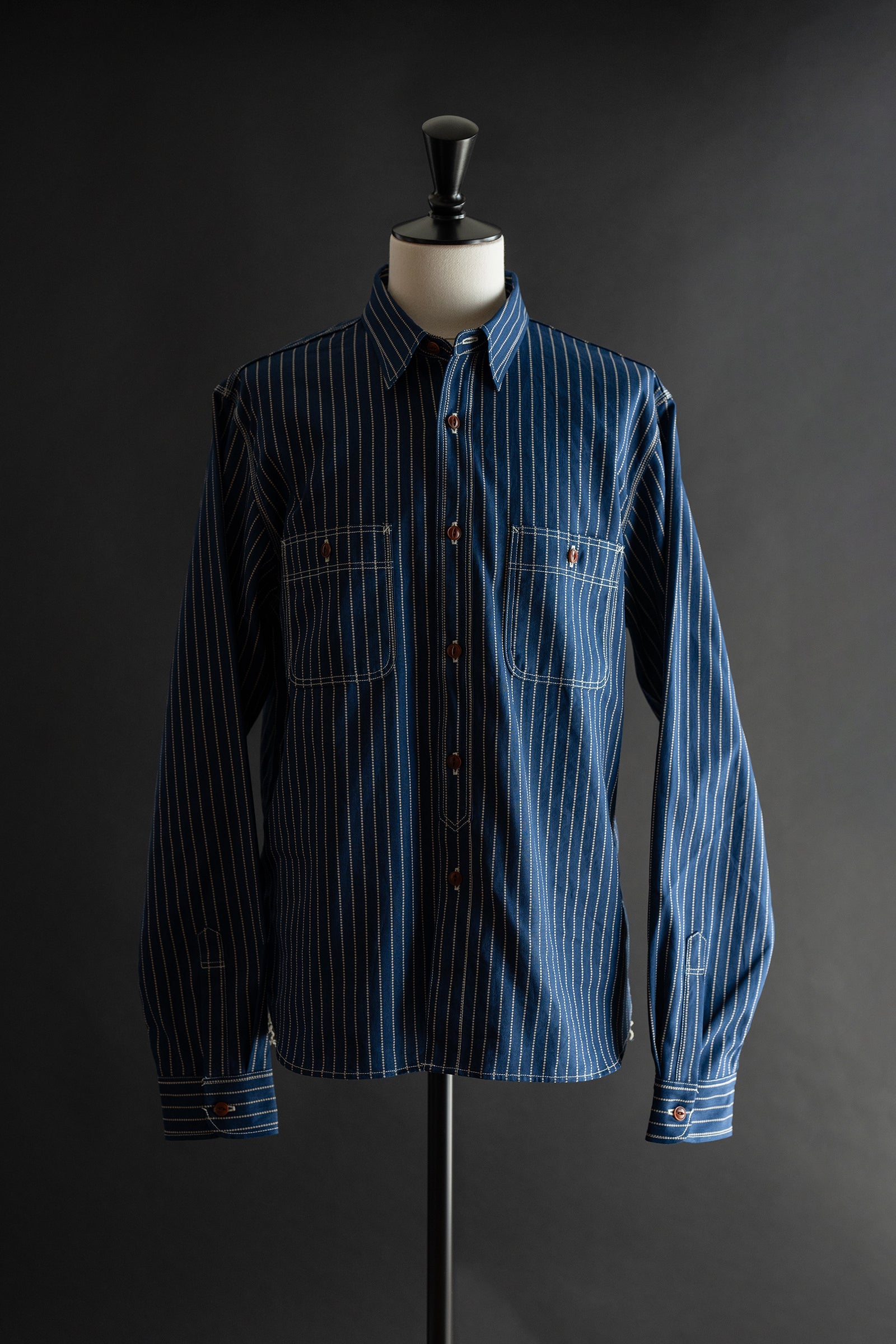 MS003R (055P) SELVEDGE CHAMBRAY SHIRT / wabash