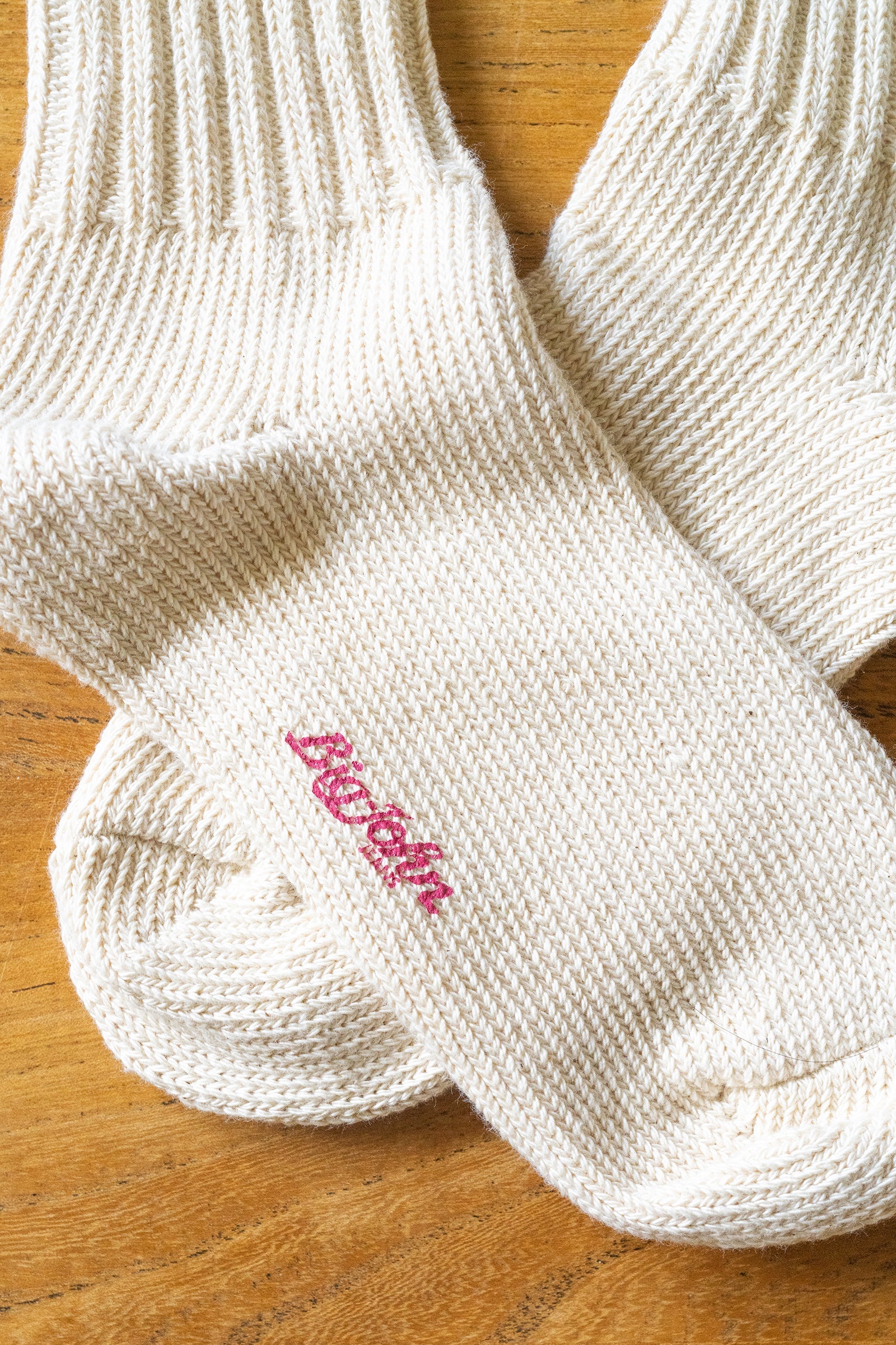 MSX01 (01) Denim Yarn Line Socks – Blue