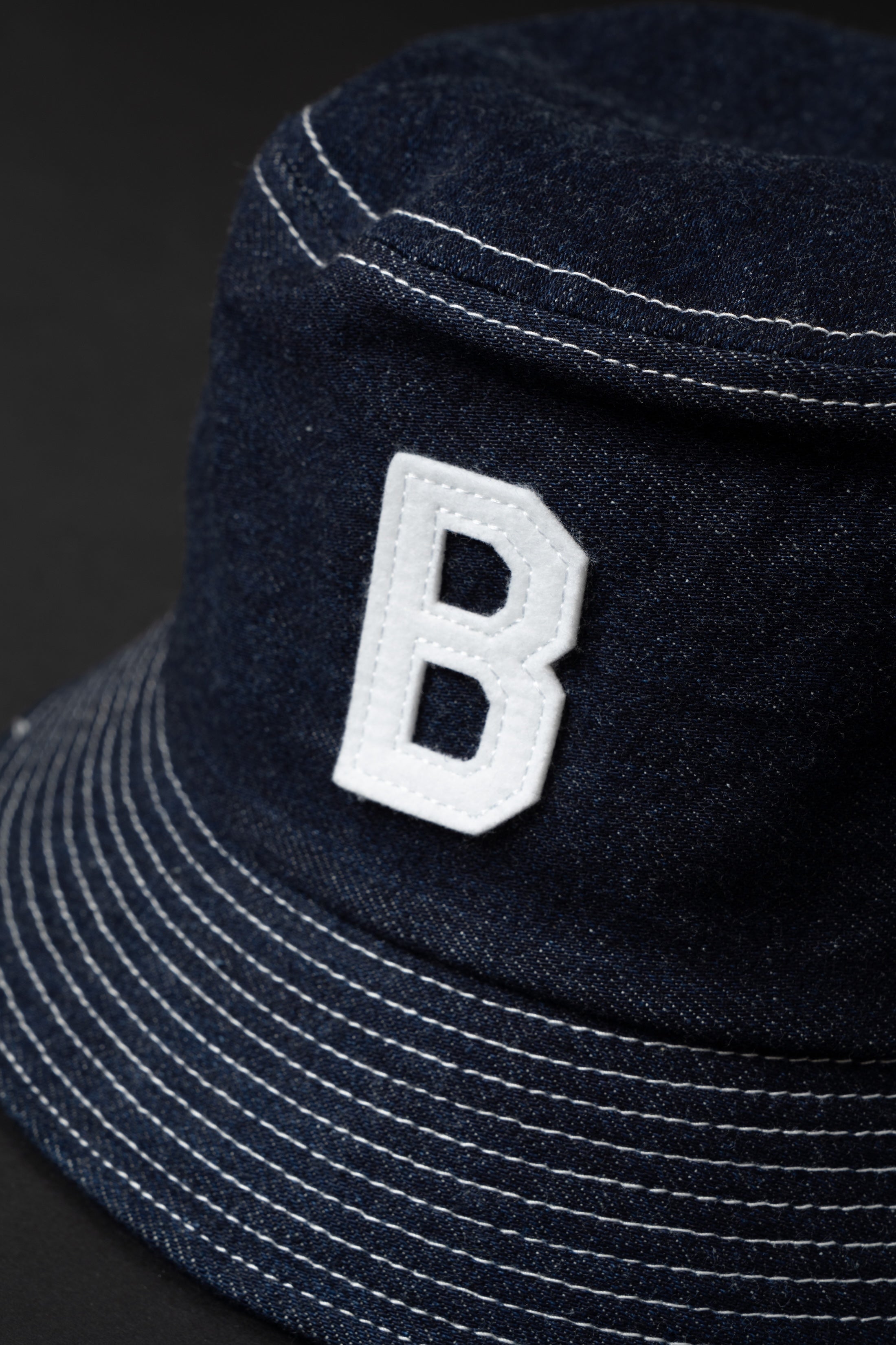 VBBJ048 (001W) BJ Hat White Stitch