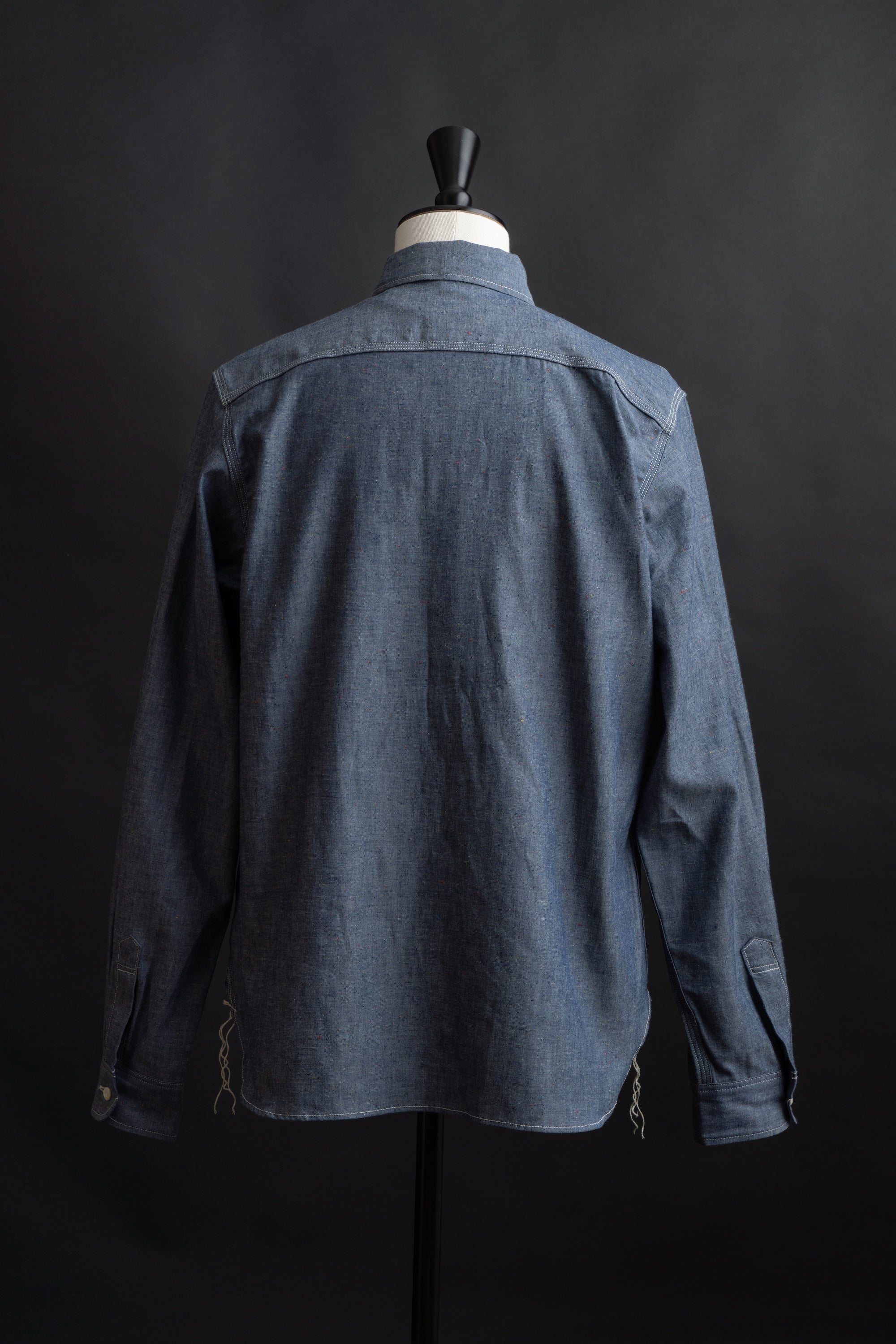 MS004R (01C) Color Nep Selvedge Chambray Shirt
