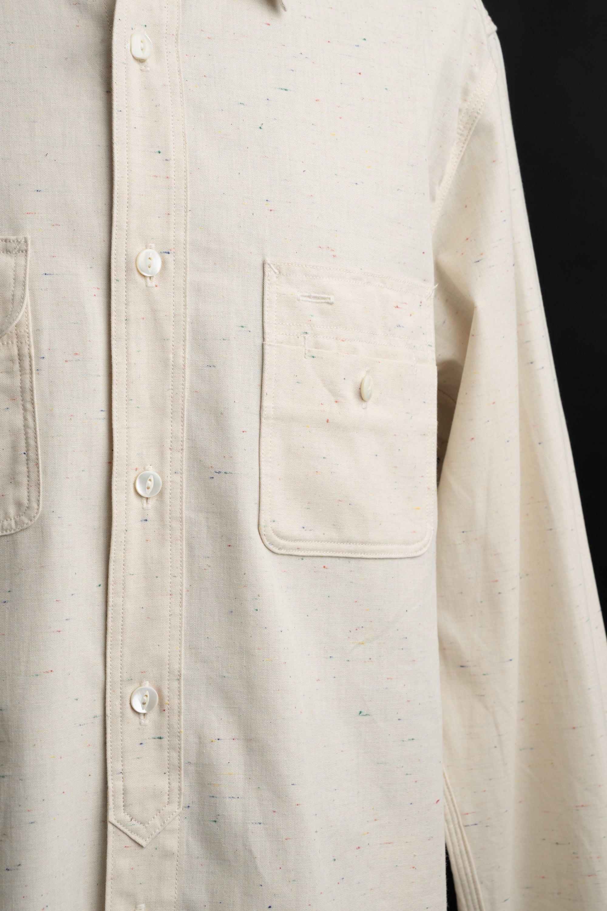 MS004R (66C) Color Nep Selvedge Chambray Shirt