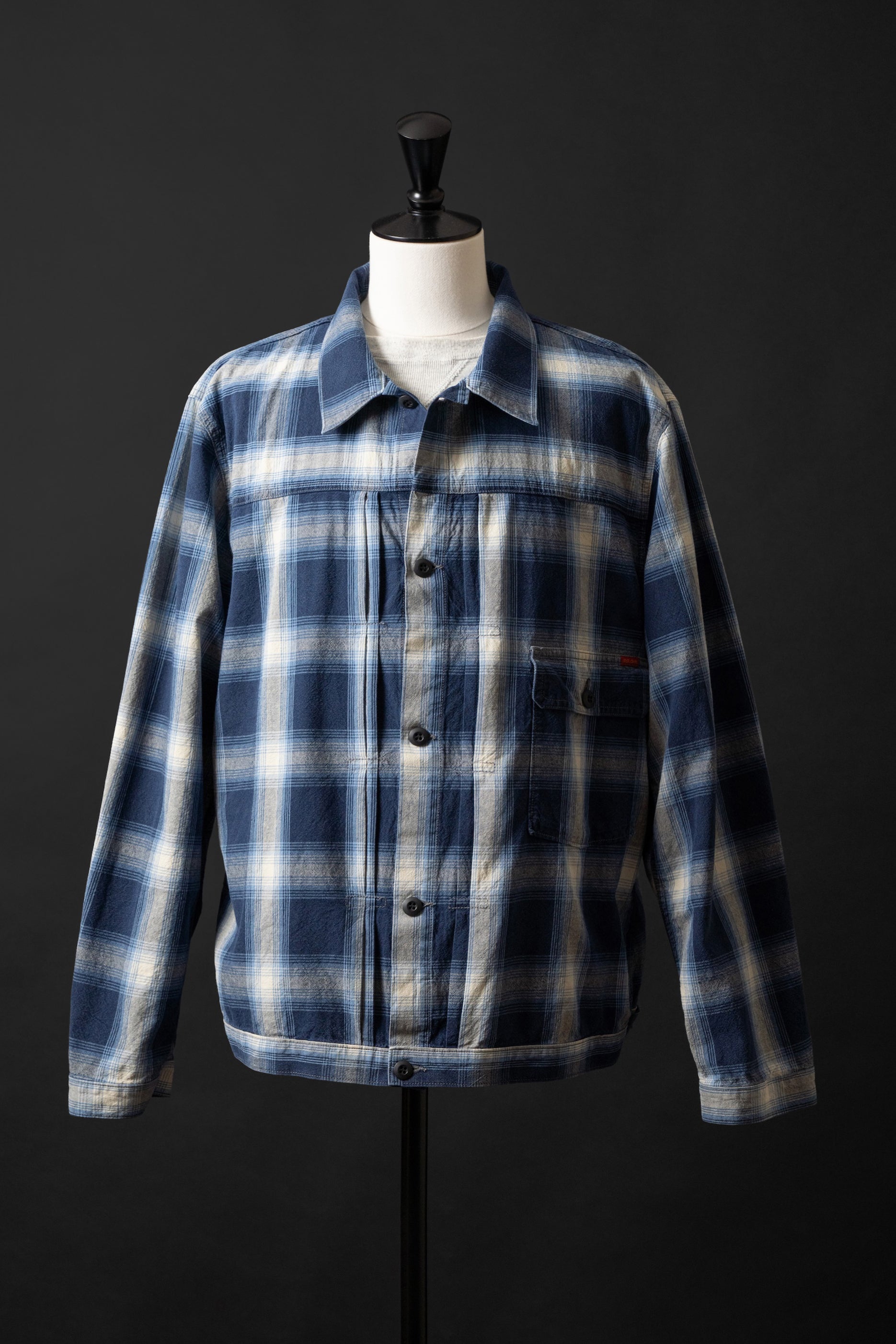 M6010J (ID01) INDIGO CHECK JACKET – Big-John-Intl
