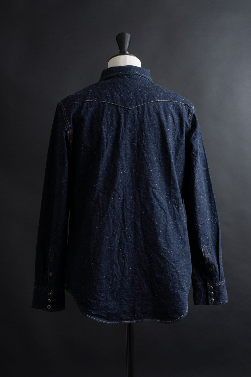MS004E (001) 10oz SELVADGE DENIM WESTERN SHIRTS