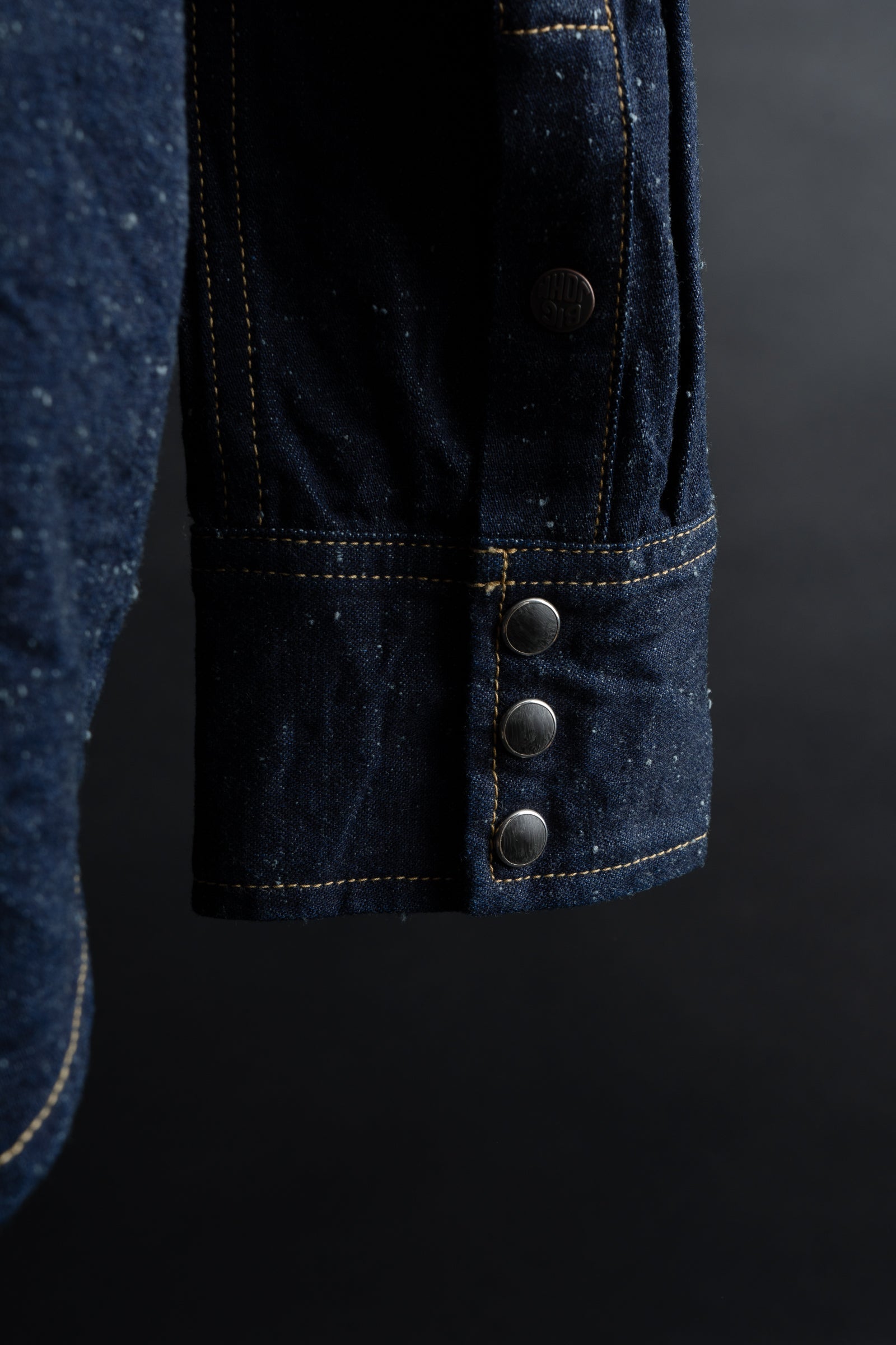 MS004E (001) 10oz SELVADGE DENIM WESTERN SHIRTS