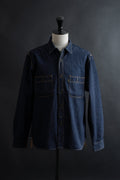 MS005E (001) 10oz SELVADGE DENIM WORK SHIRTS