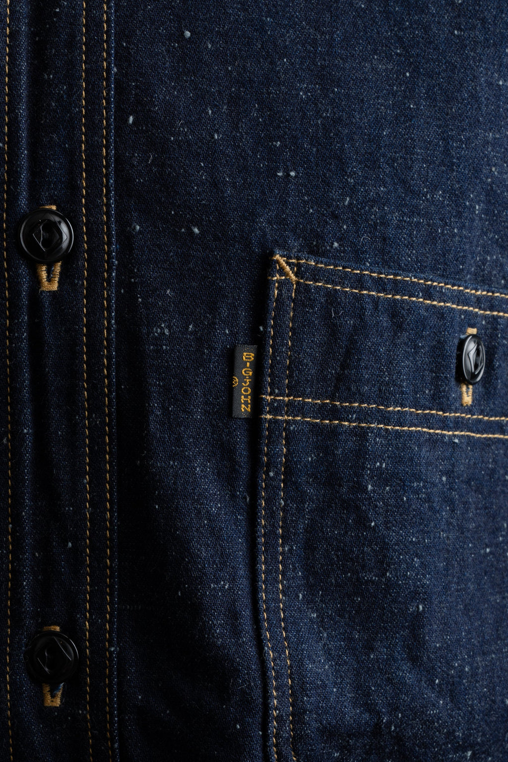 MS005E (001) 10oz SELVADGE DENIM WORK SHIRTS
