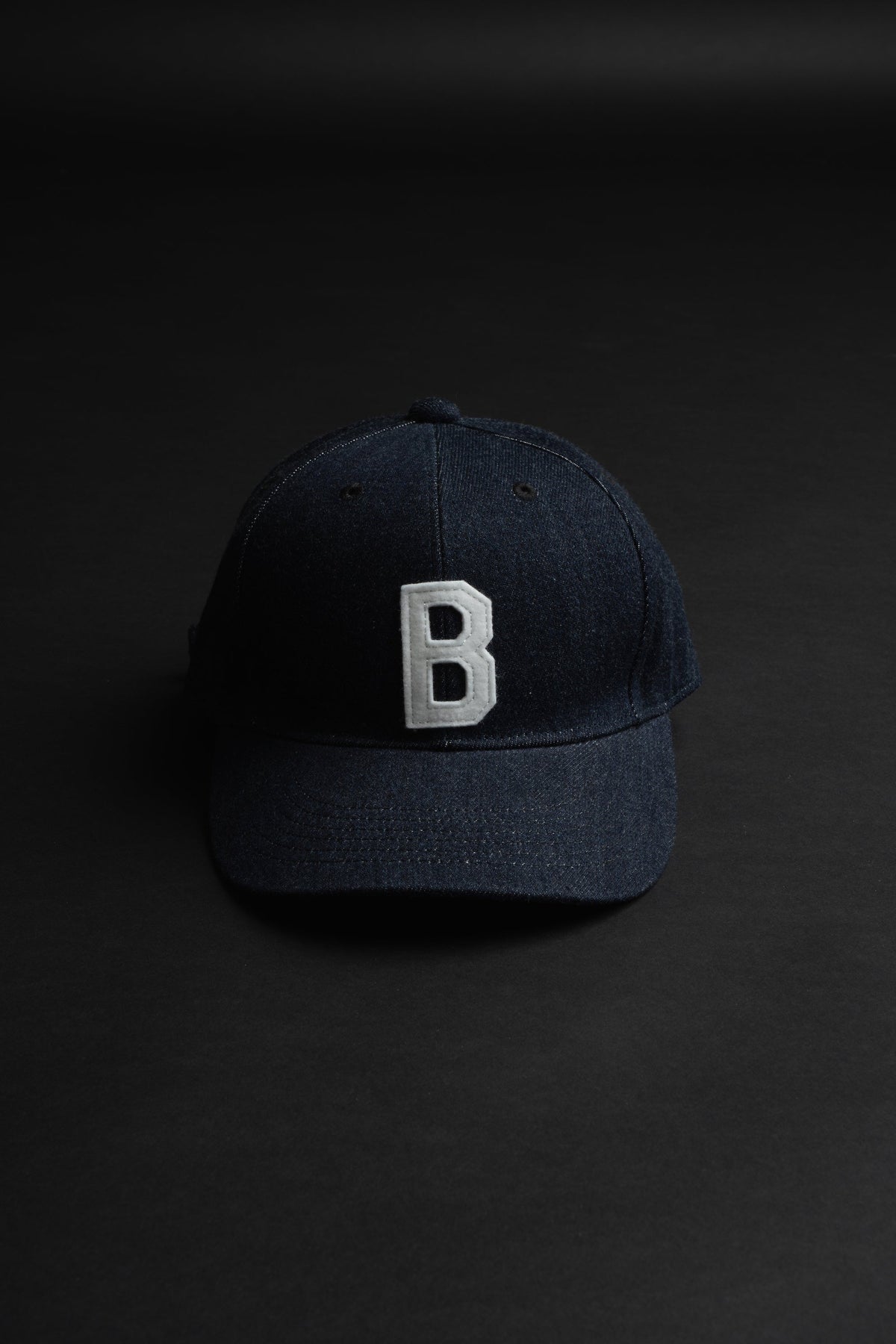 VBBJ045 (001N) BJ BASEBALL CAP - Navy Stitch