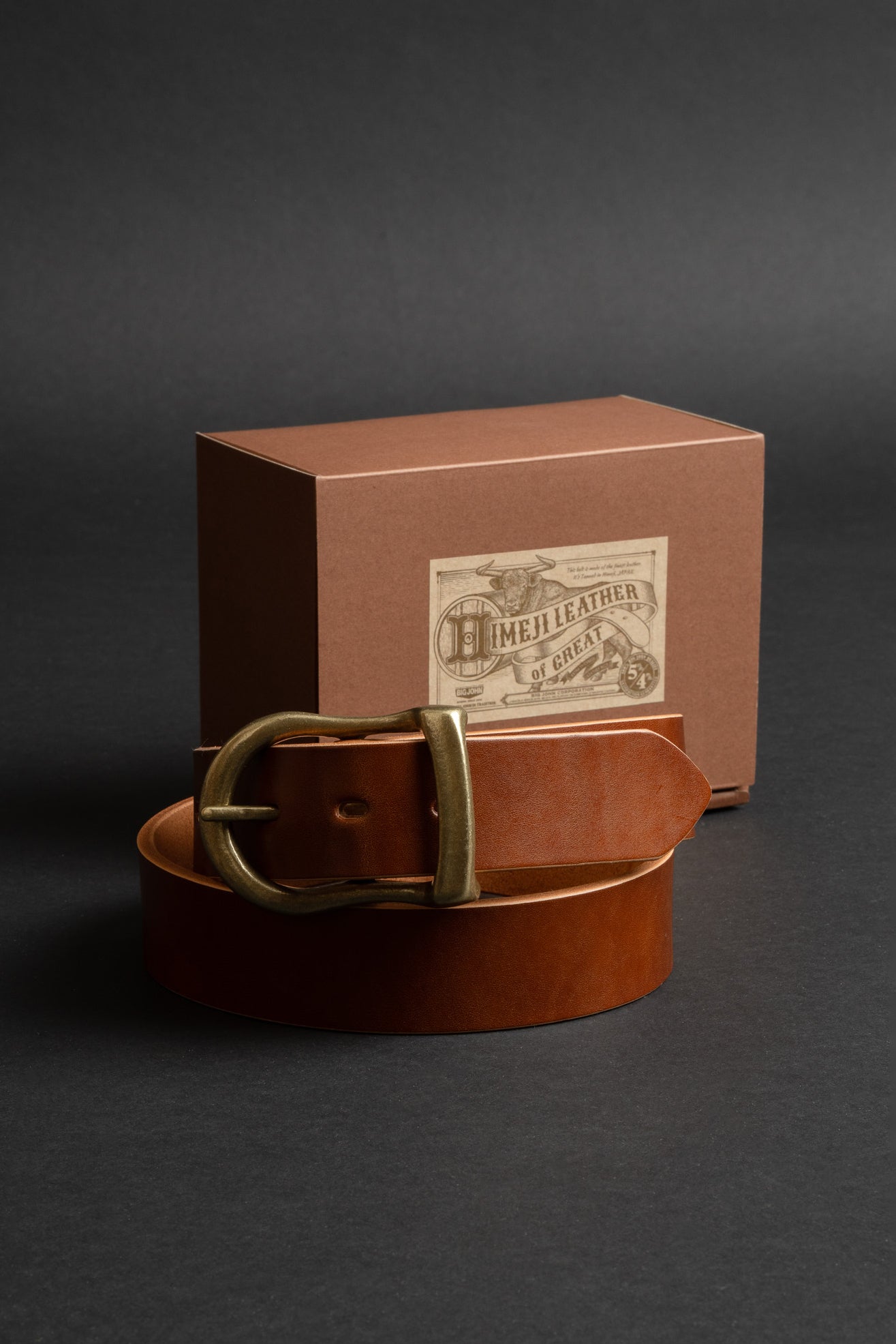 VBLT02 Heavy Weight HIMEJI LEATHER BELT Japan's First Jeans