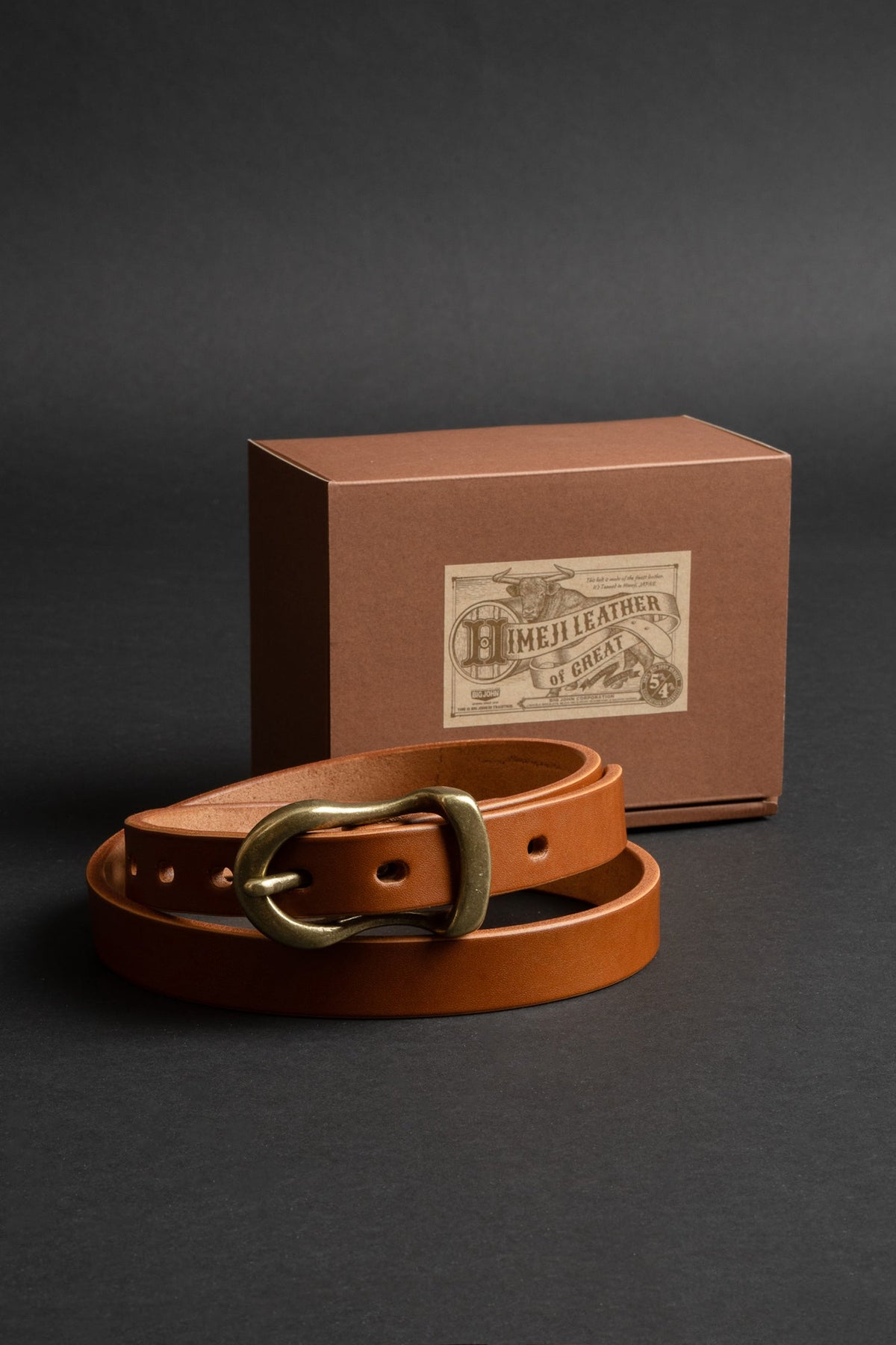 jjill Tan Leather Belt  Casual SZ XL C100854 Leatherboss Genuine Leather Men Big and Tall Casual Jeans  main image 3