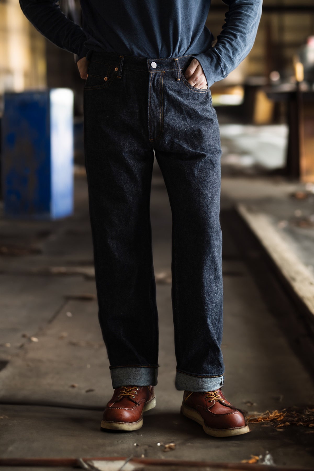 S1953W (001) ISHIKAWADAI DENIM REGULAR STRAIGHT