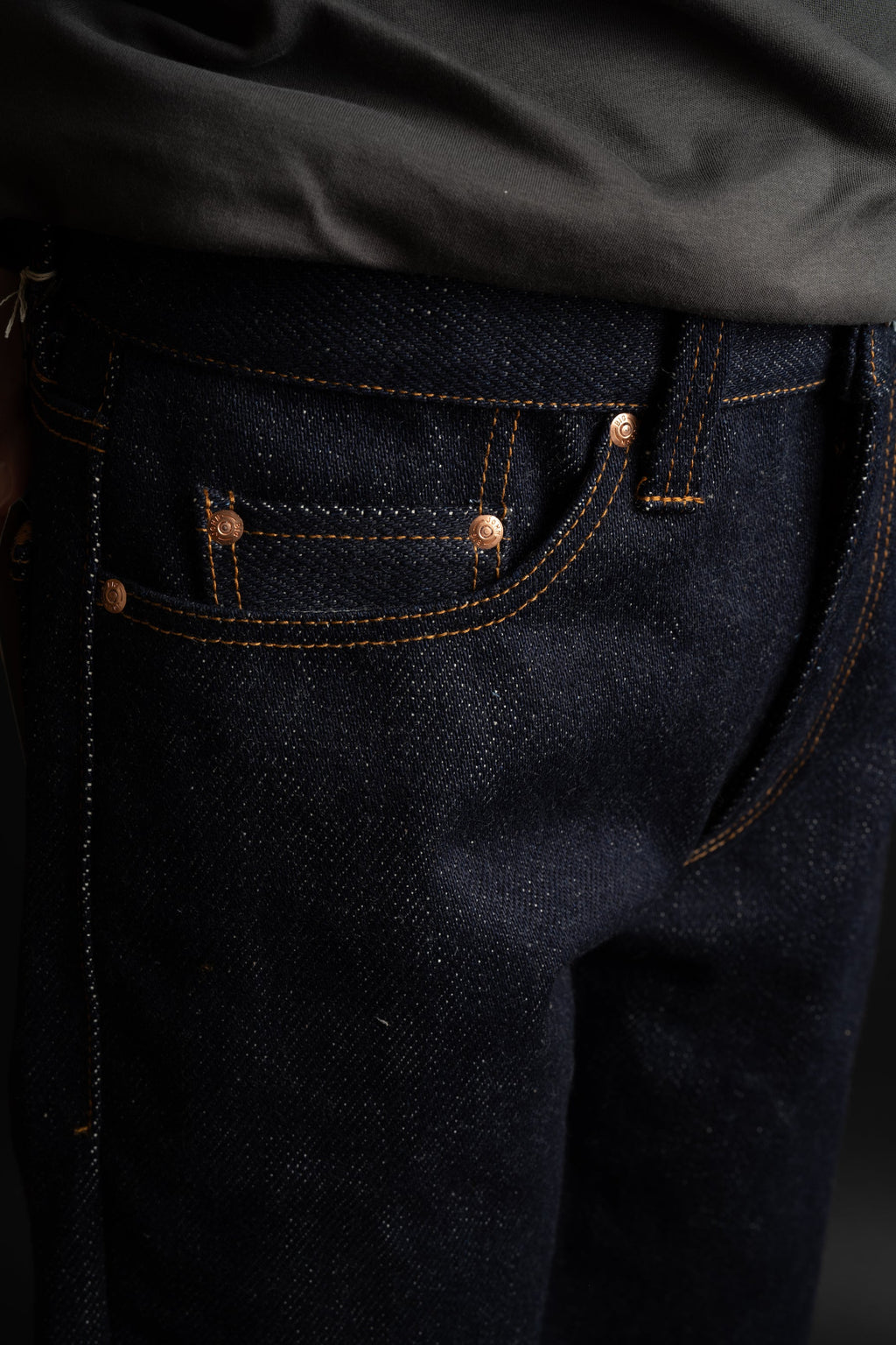 M25G (000B) 25oz Tough Jeans selvedge denim / Straight