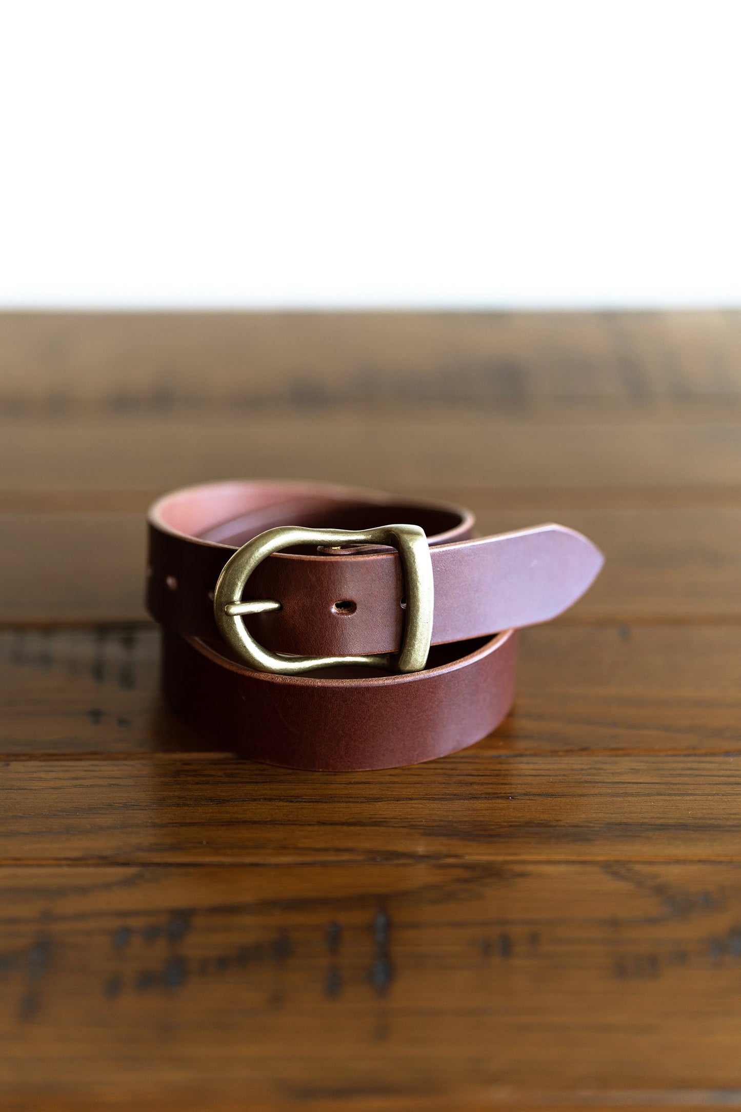 VBLT05 Heavy Weight HIMEJI LEATHER BELT (pit oil leather)