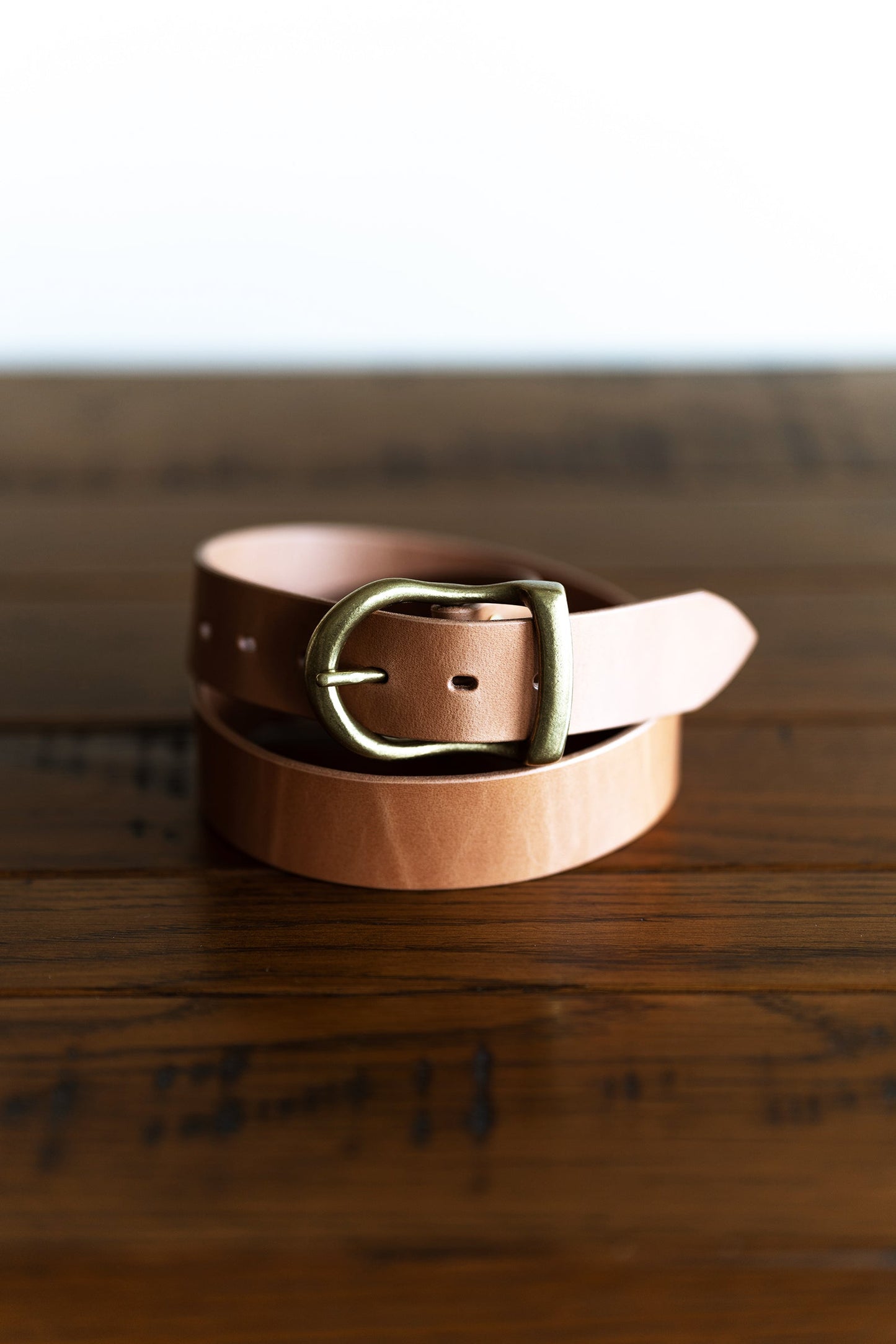 VBLT05 Heavy Weight HIMEJI LEATHER BELT (pit oil leather)