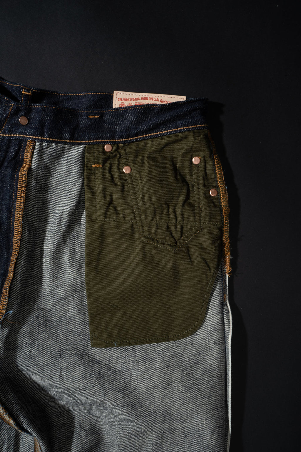 S1956WS (001) ISHIKAWADAI DENIM TAPERED FIT“SUVIN GOLD”