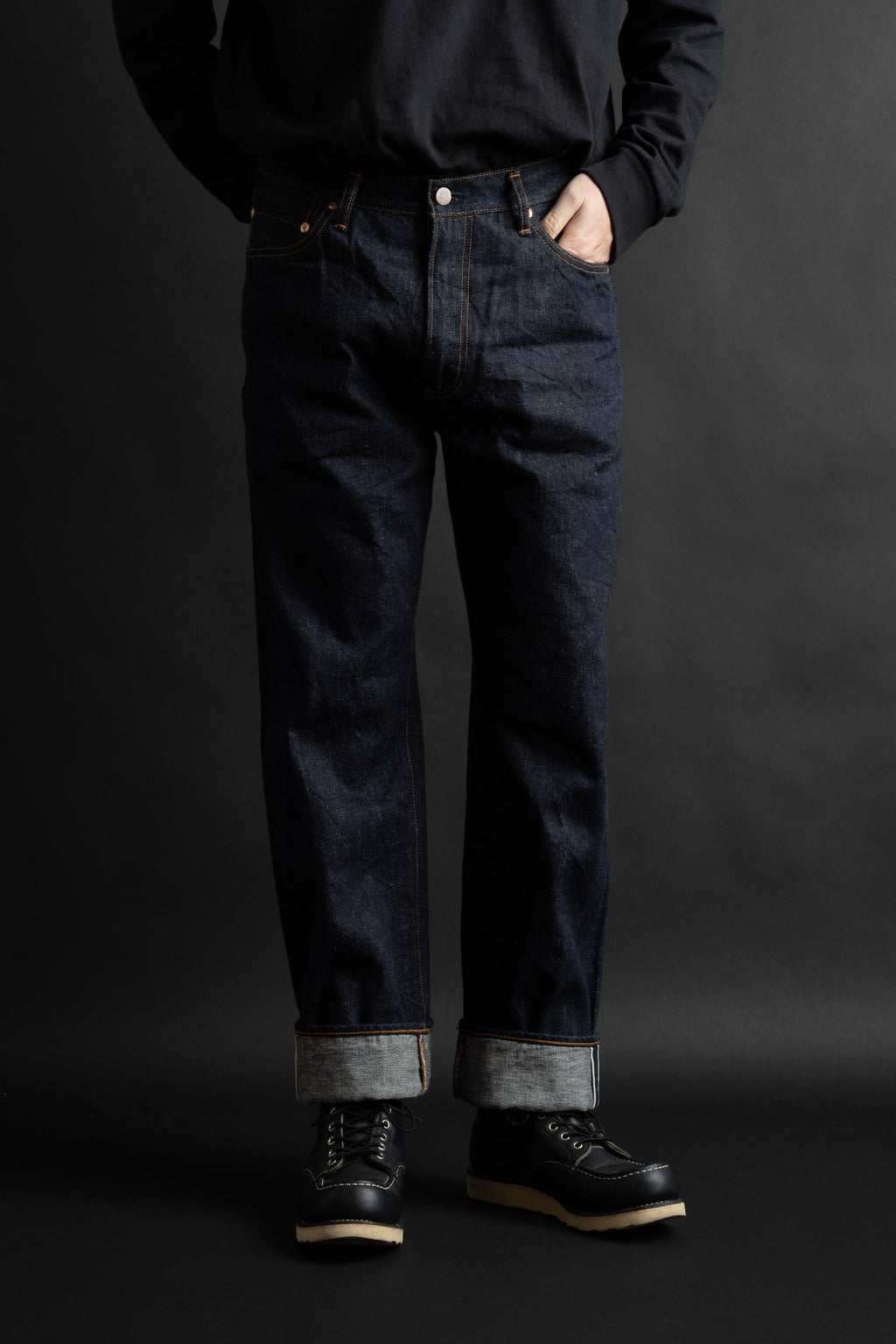 S1953WS (001) ISHIKAWADAI DENIM REGULAR STRAIGHT“SUVIN GOLD”