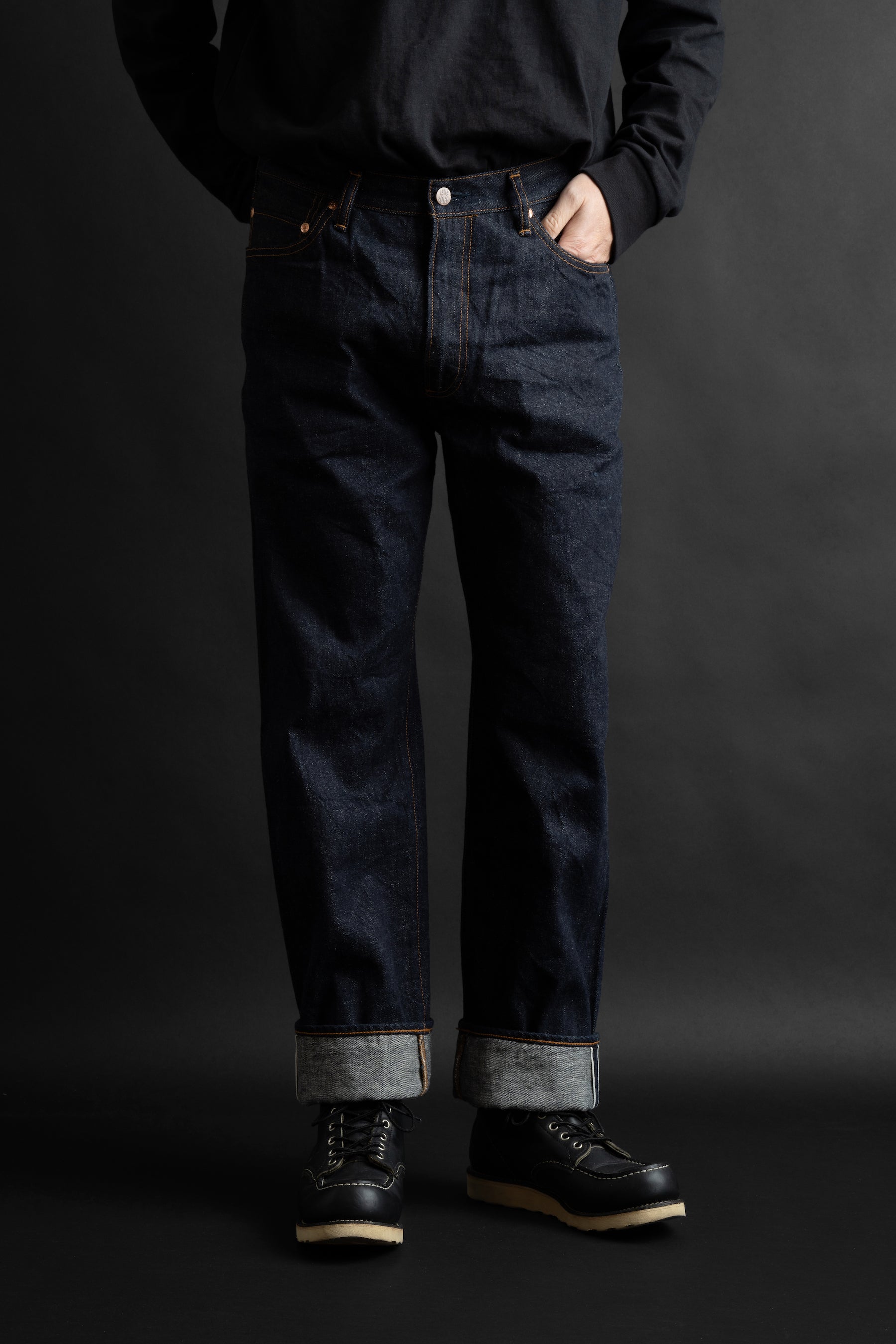 S1953WS (001) ISHIKAWADAI DENIM REGULAR STRAIGHT“SUVIN GOLD”