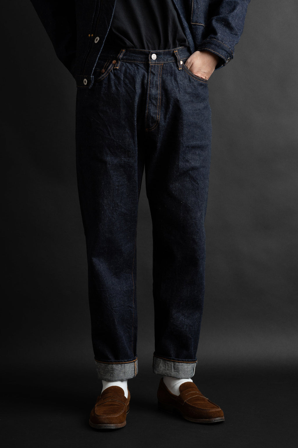 S1956WS (001) ISHIKAWADAI DENIM TAPERED FIT“SUVIN GOLD”