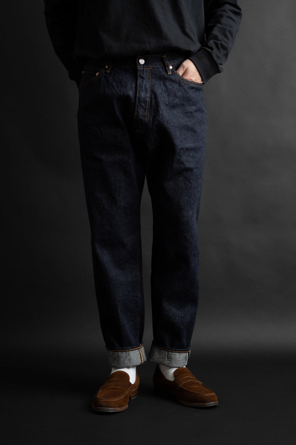 S1956WS (001) ISHIKAWADAI DENIM TAPERED FIT“SUVIN GOLD”