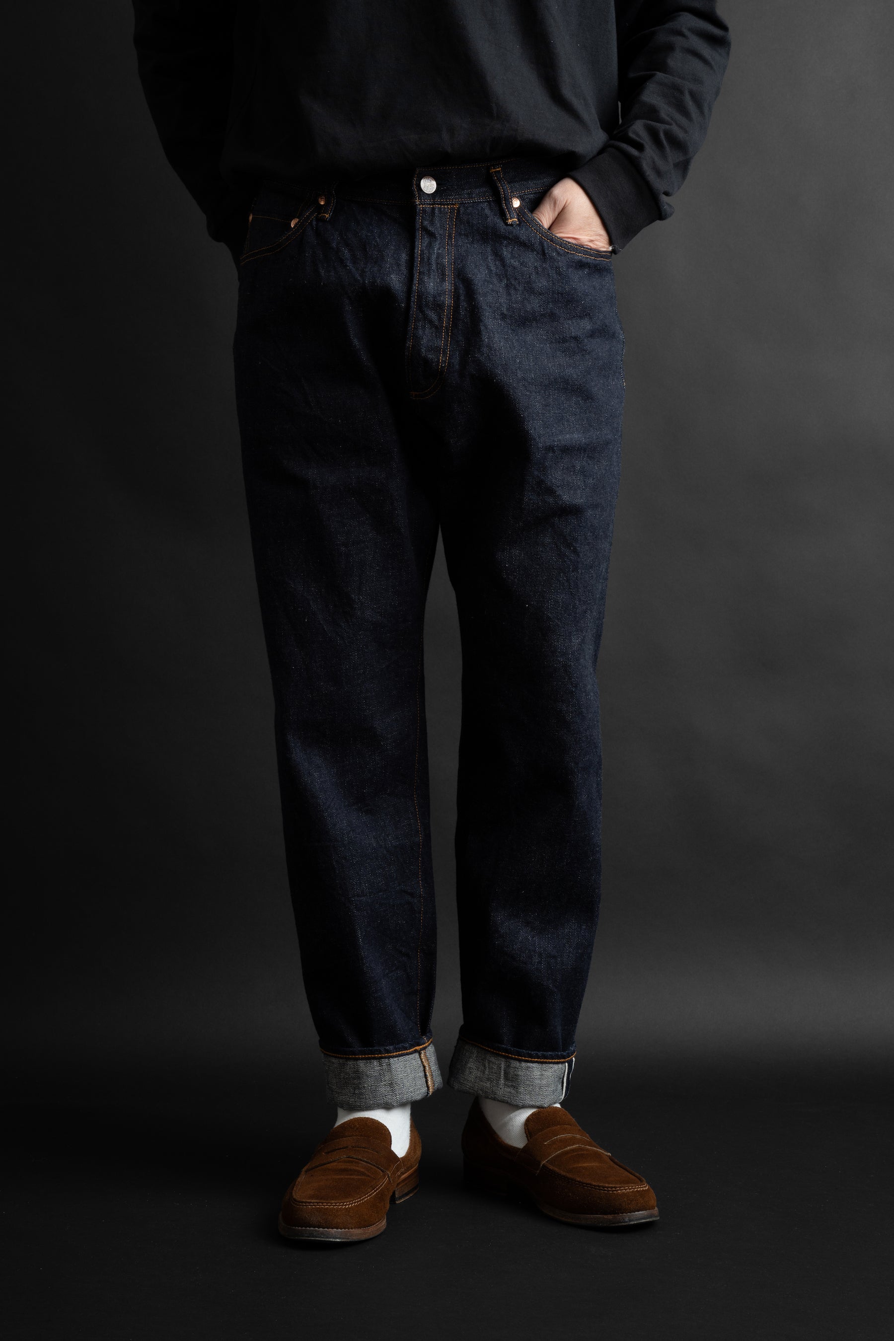 S1956WS (001) ISHIKAWADAI DENIM TAPERED FIT“SUVIN GOLD”