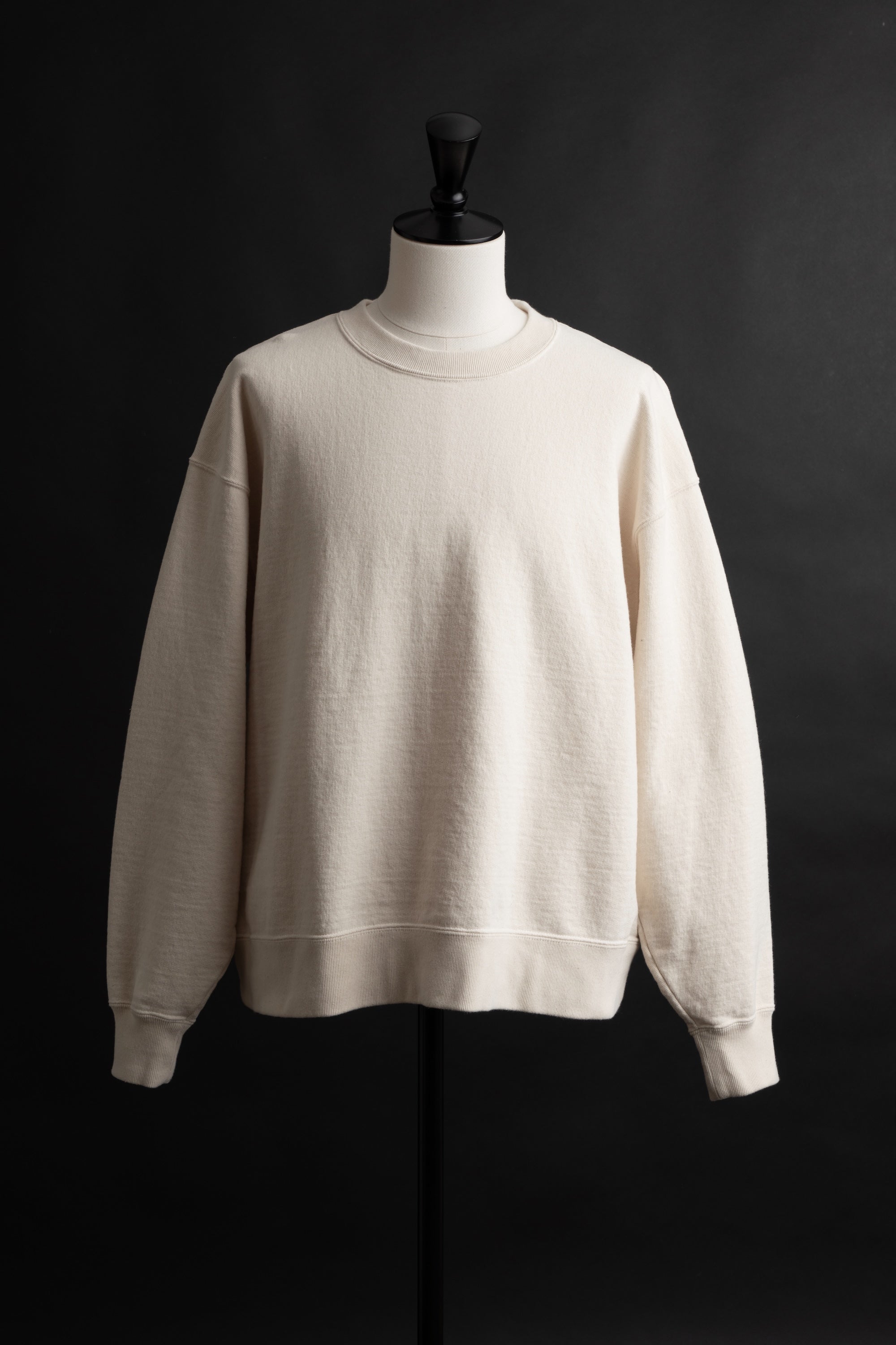 MTE004(66) CREWNECK SWEATSHIRT PLAIN  NATURAL