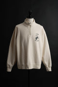 MTE010(66) [BEAVER] HARF ZIP SWEATSHIRTS NATURAL