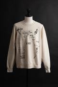 MTE013(66) [Hand-paint style] CREWNECK SWEATSHIRT NATURAL