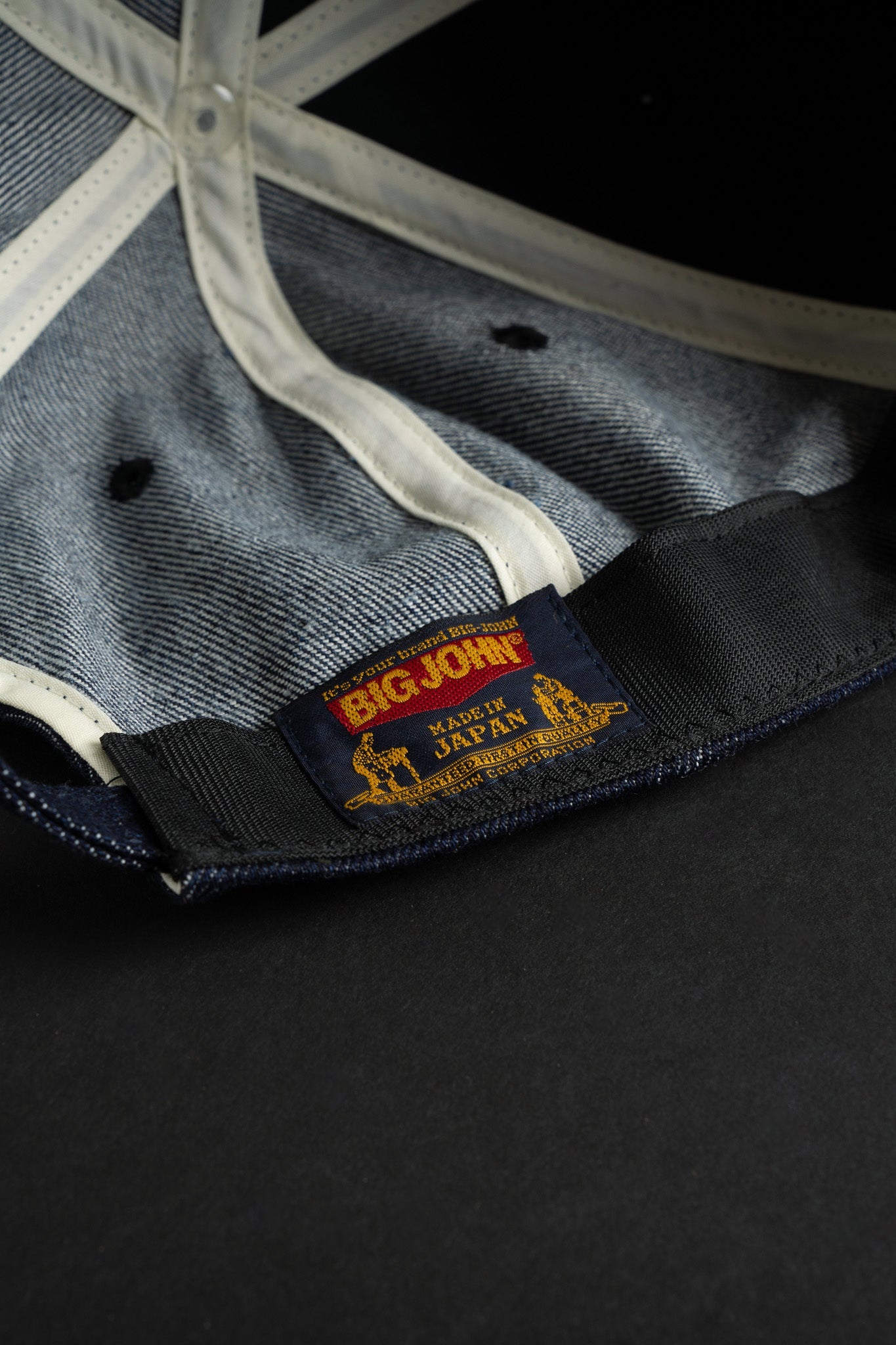 VBBJ045 (01PR) BJ BASEBALL CAP - Navy Stitch – Big-John-Intl
