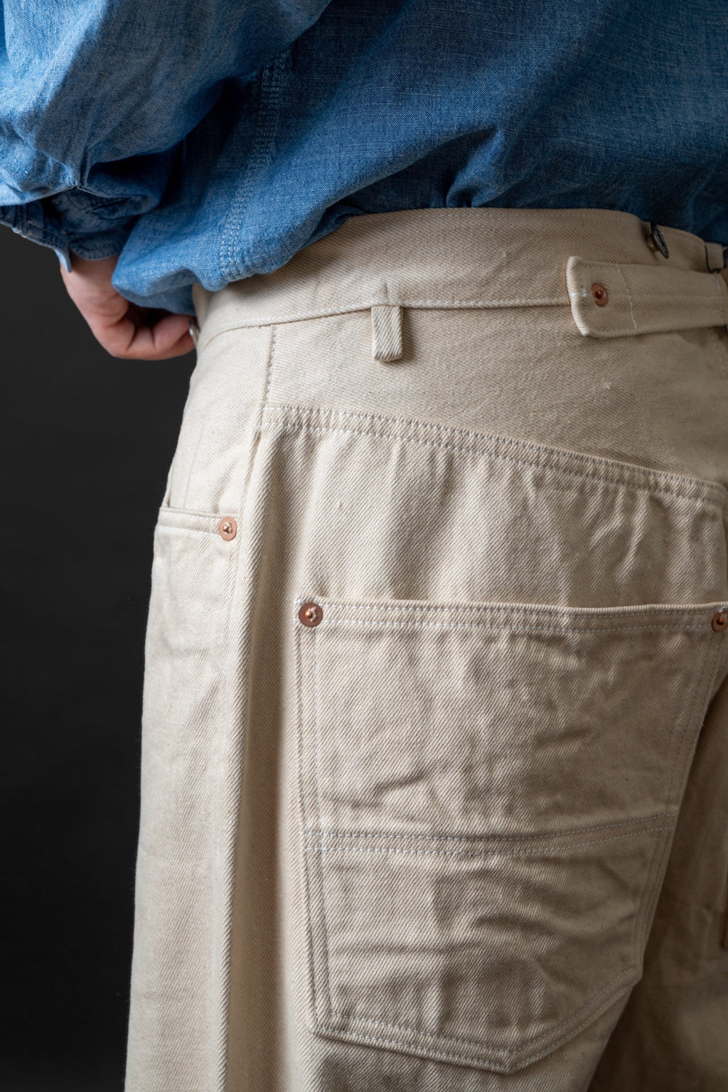 M101S(66) WAIST OVERALL DUCK kinari