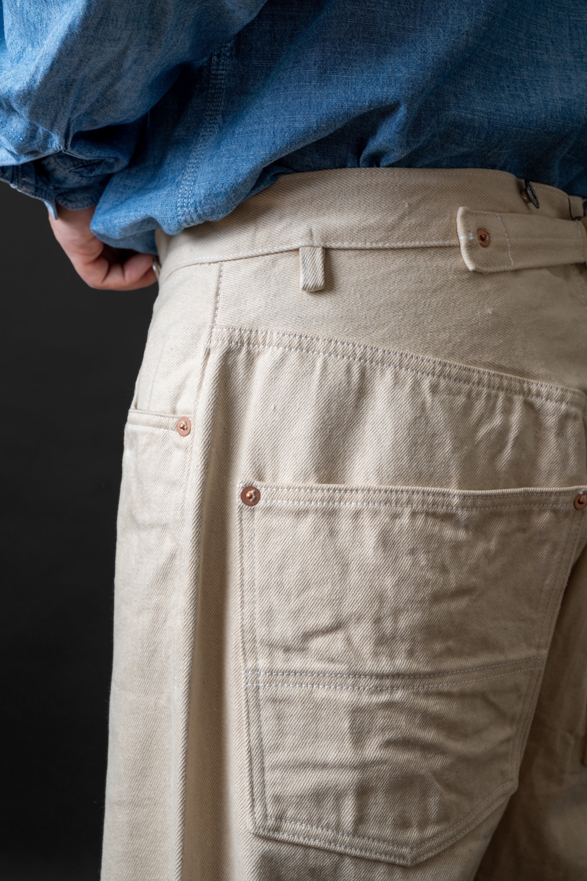 M101S(66) WAIST OVERALL DUCK kinari