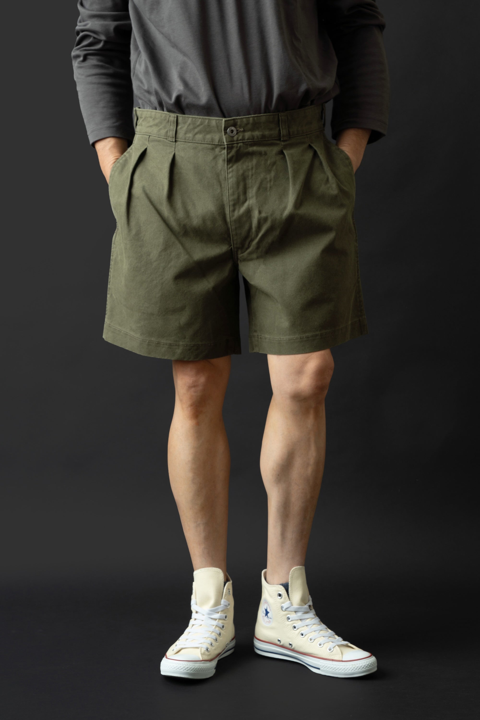 M7014RC (77) WILD DUCK CANVAS SHORTS
