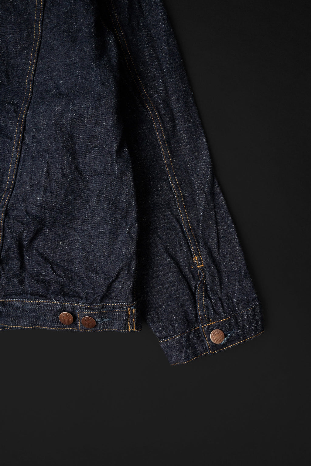 S6953WS (001) ISHIKAWADAI DENIM TRUCKER JACKET | SUVIN GOLD