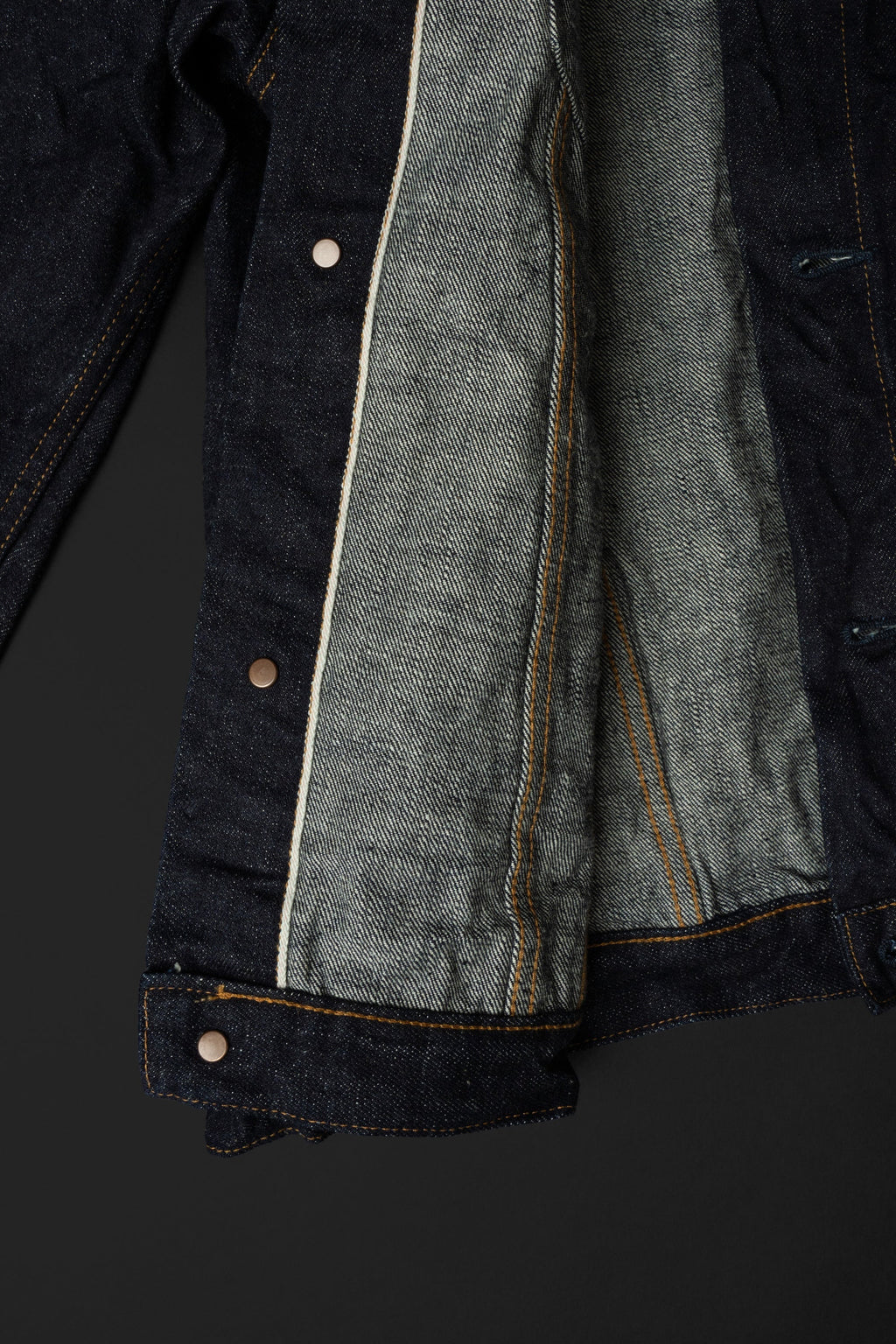 S6953WS (001) ISHIKAWADAI DENIM TRUCKER JACKET | SUVIN GOLD