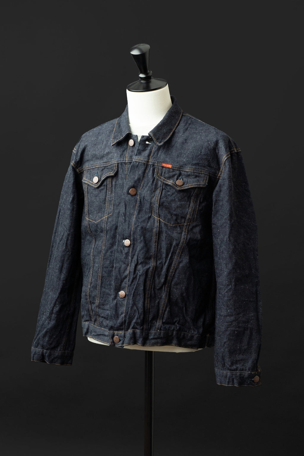 S6953WS (001) ISHIKAWADAI DENIM TRUCKER JACKET | SUVIN GOLD