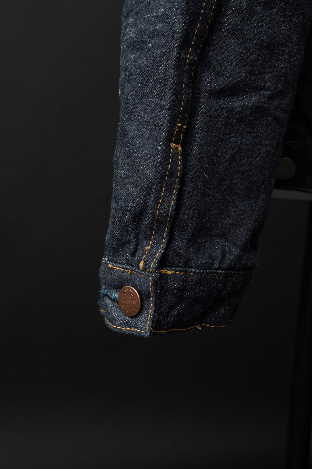 S6953WS (001) ISHIKAWADAI DENIM TRUCKER JACKET | SUVIN GOLD
