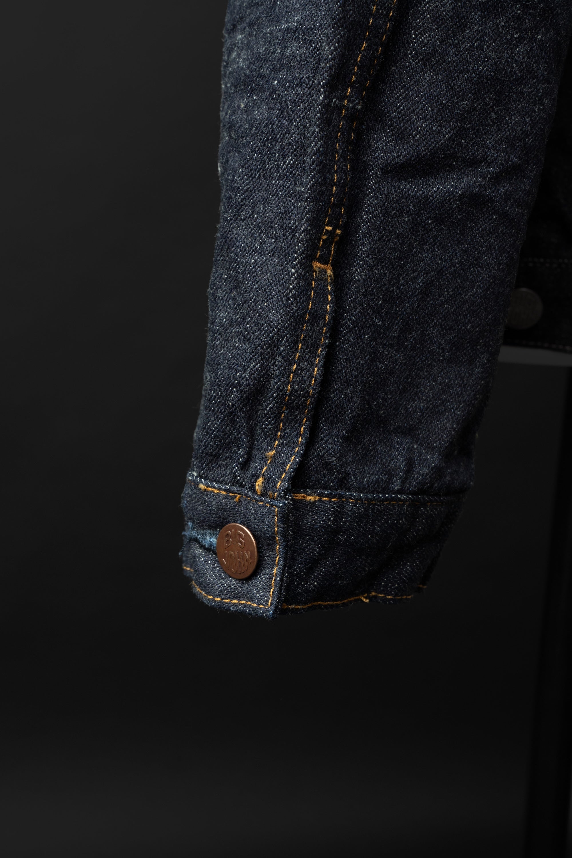 S6953WS (001) ISHIKAWADAI DENIM TRUCKER JACKET | SUVIN GOLD