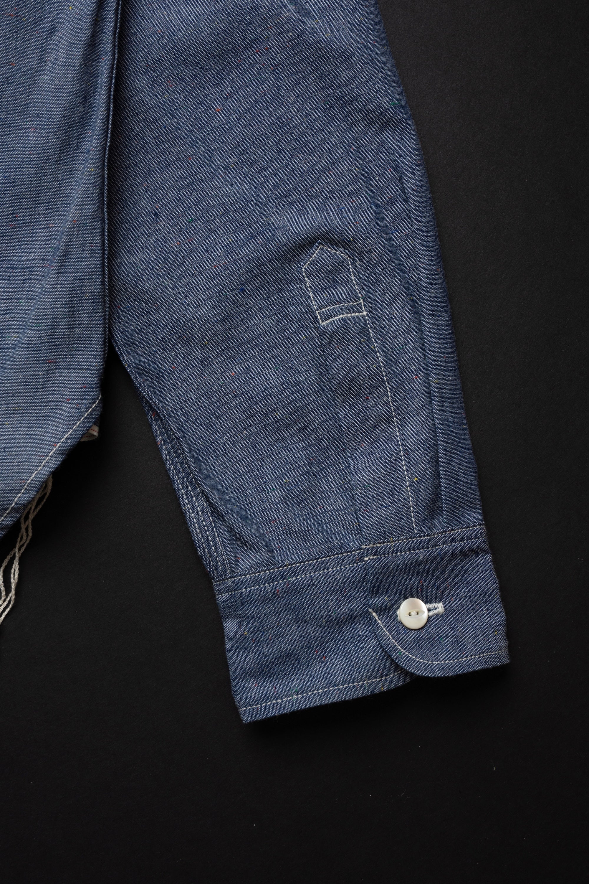 MS004R (01C) Color Nep Selvedge Chambray Shirt