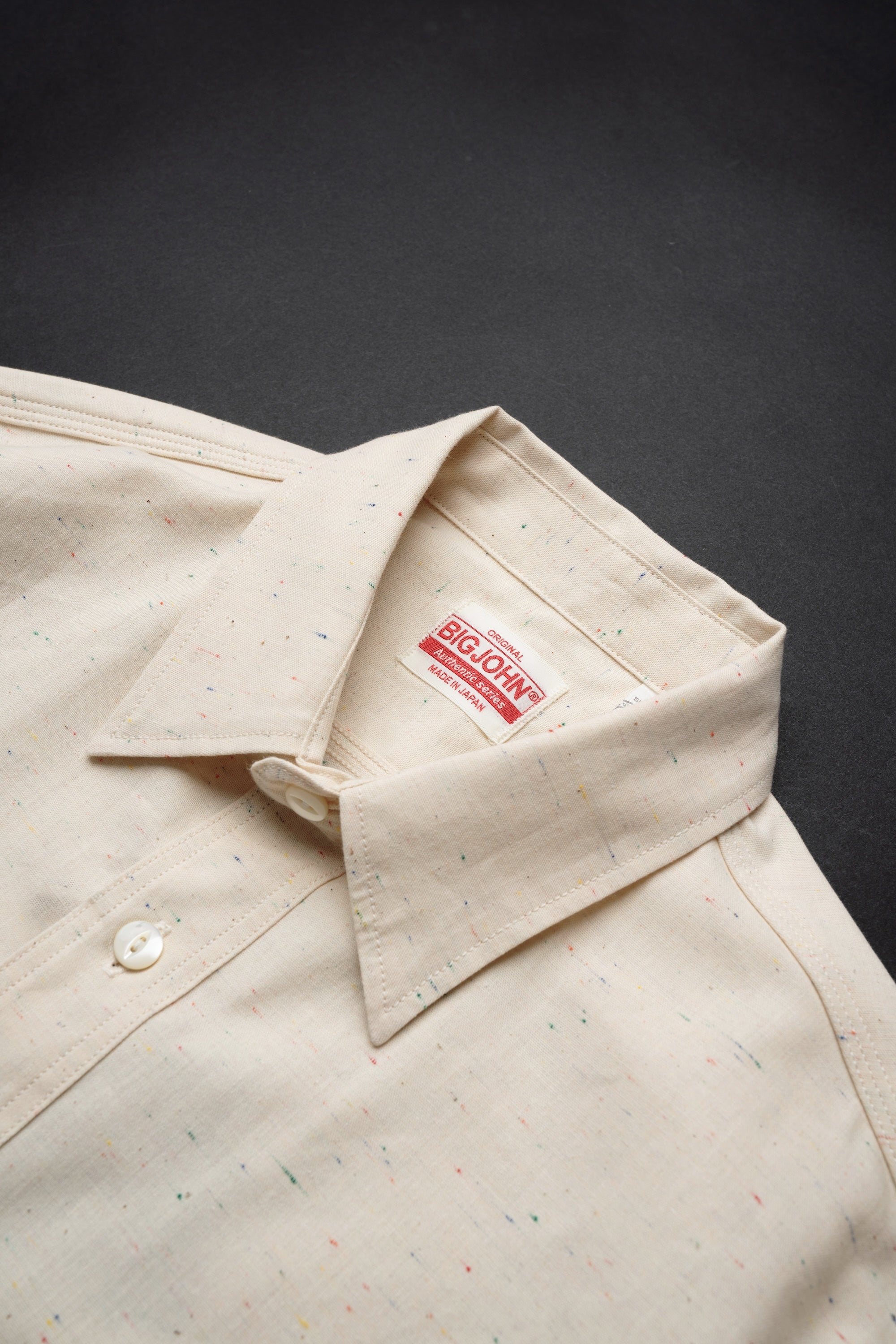 MS004R (66C) Color Nep Selvedge Chambray Shirt – Big-John-Intl