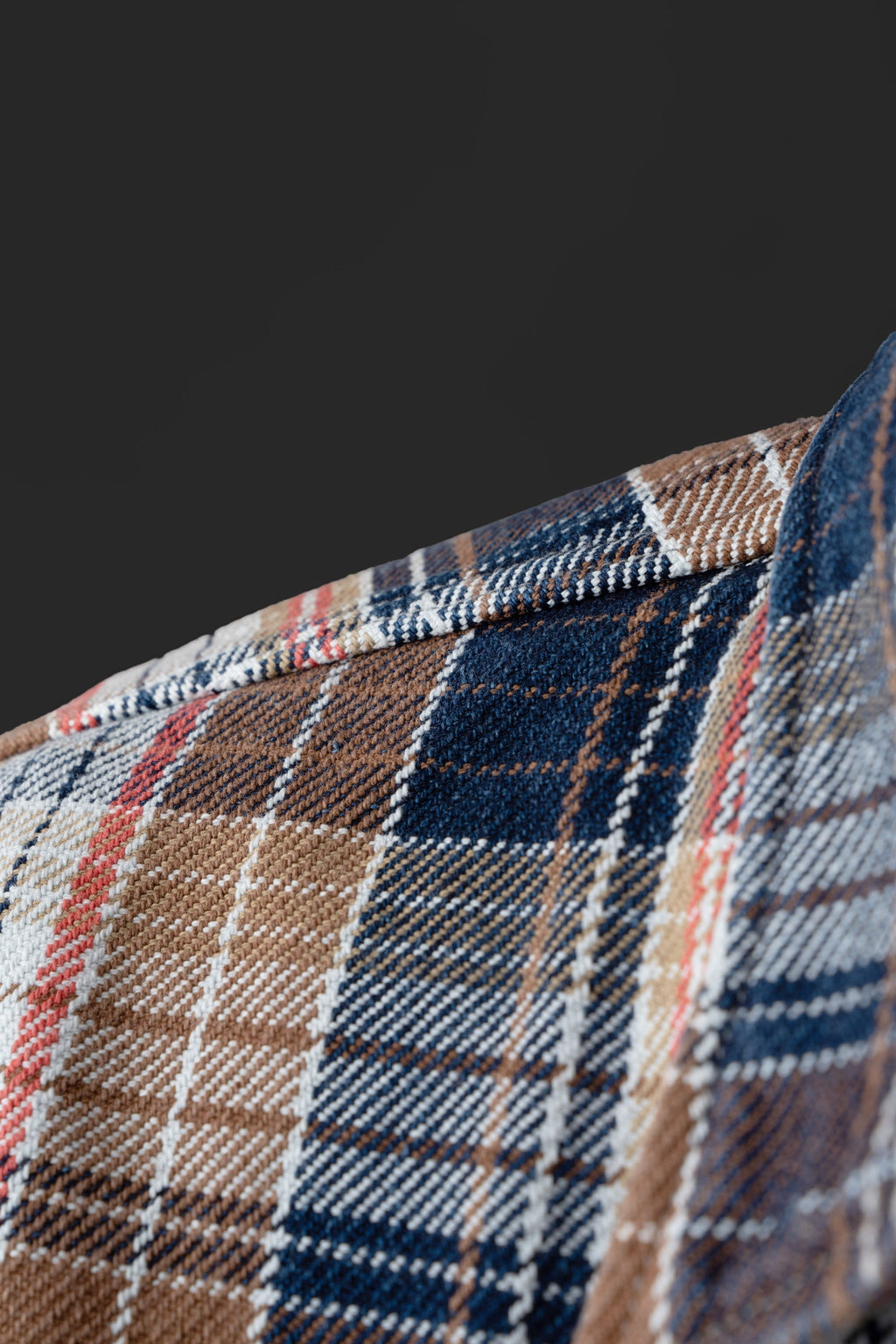 MS001G (REC) INDIGO CHECK HEAVY FLANNEL SHIRT