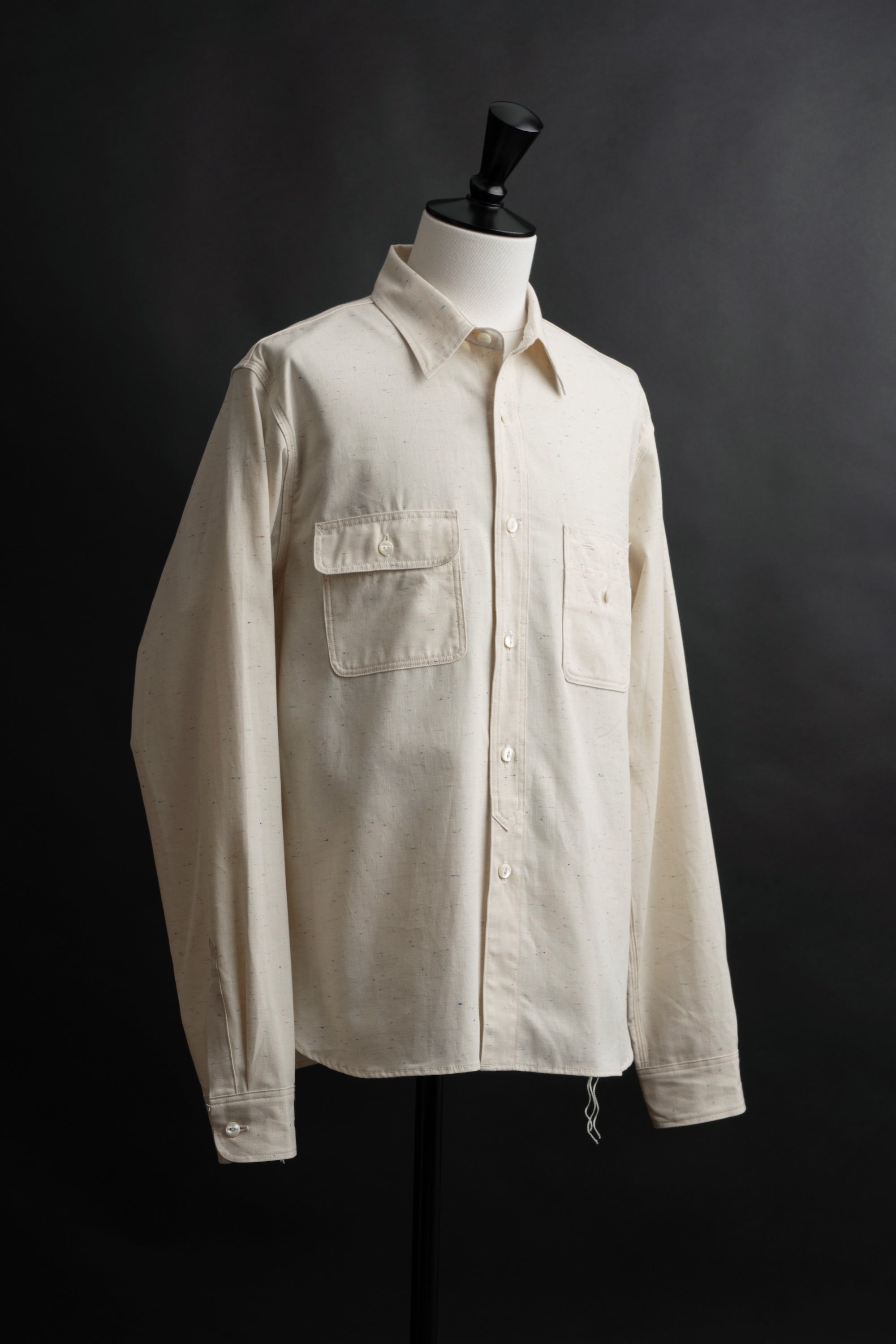 MS004R (66C) Color Nep Selvedge Chambray Shirt