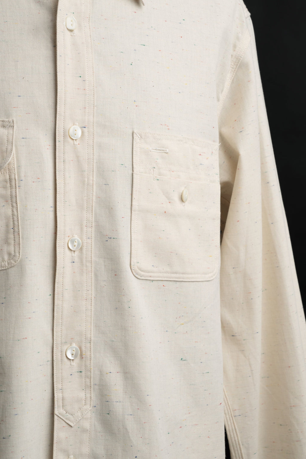 MS004R (66C) Color Nep Selvedge Chambray Shirt
