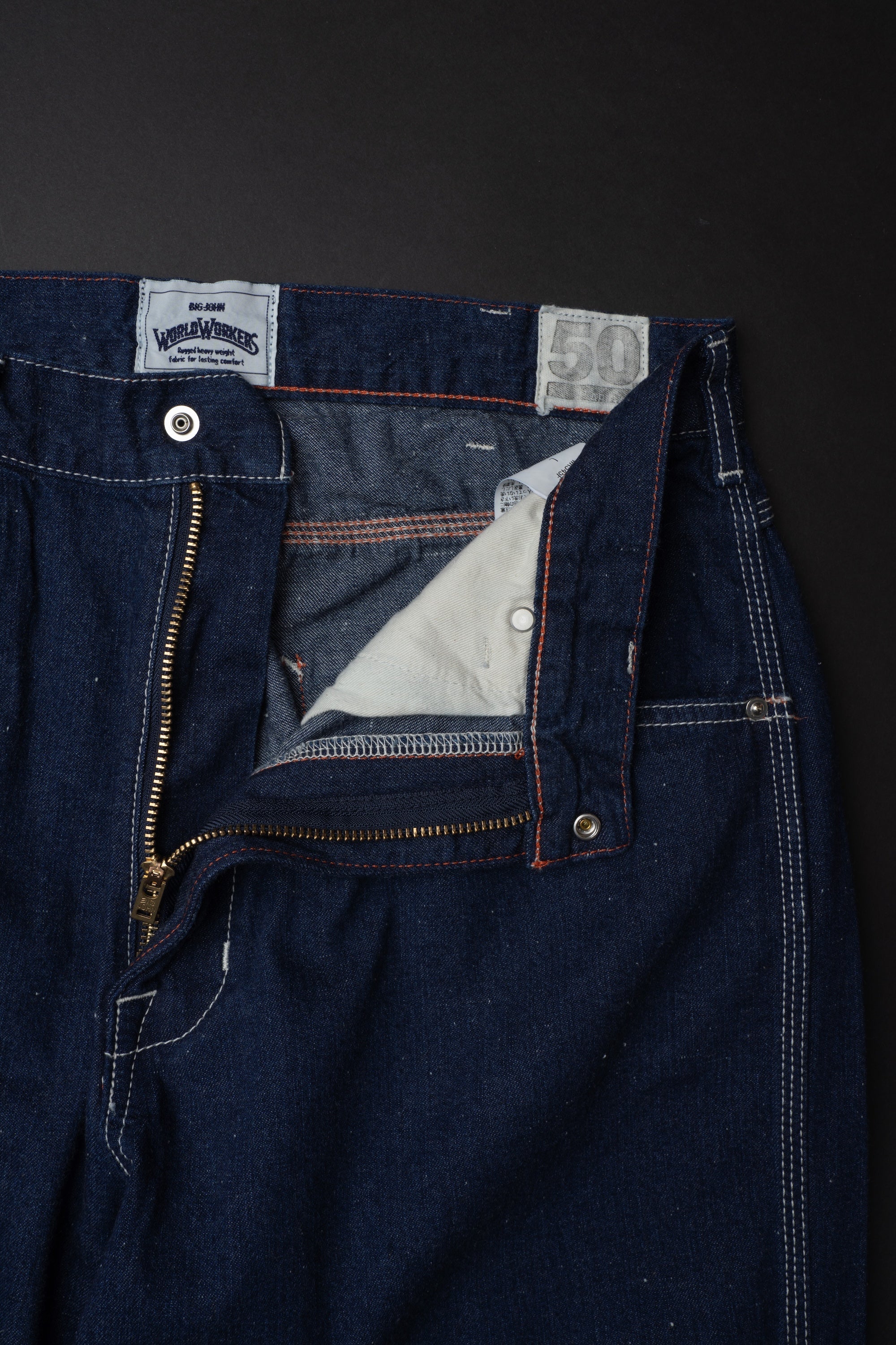 WR545F (81) World Workers 50th Anniversary Indigo Nep Painter Pants