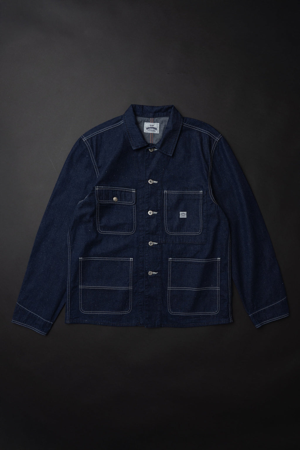 WR623F (81) World Workers Indigo Nep Denim Coverall Jacket