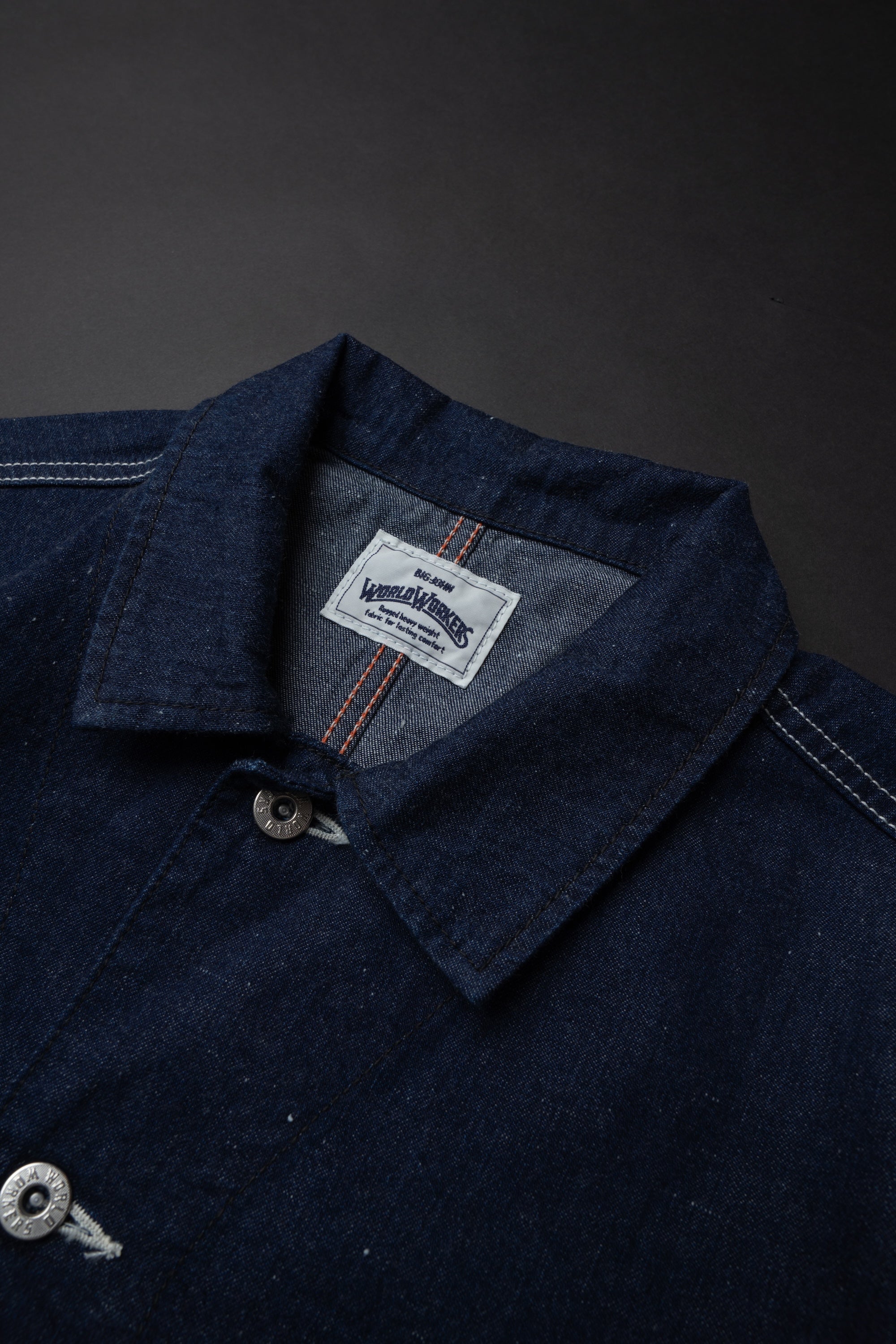 WR623F (81) World Workers Indigo Nep Denim Coverall Jacket – Big